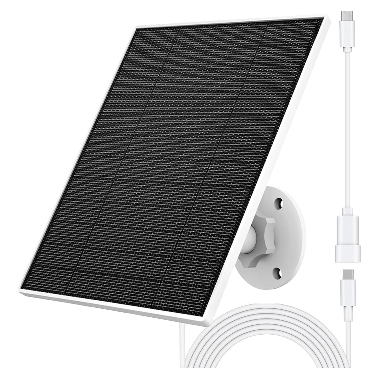 Panel Solar 5W EverExceed para Cámara Eufy, IP65, USB-C