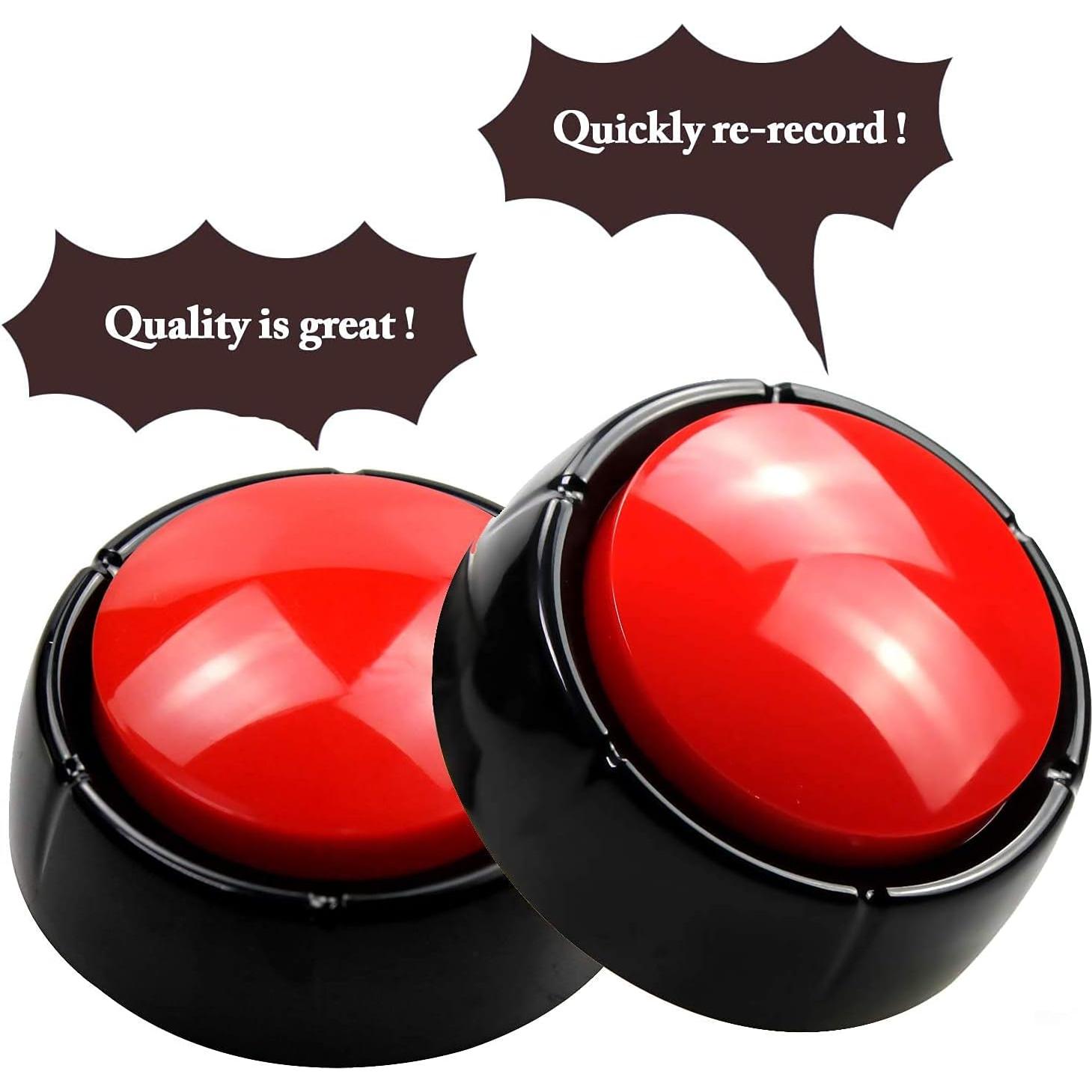 Botón Grabable Rojo Netual 30 Segundos para Mascotas y Oficina