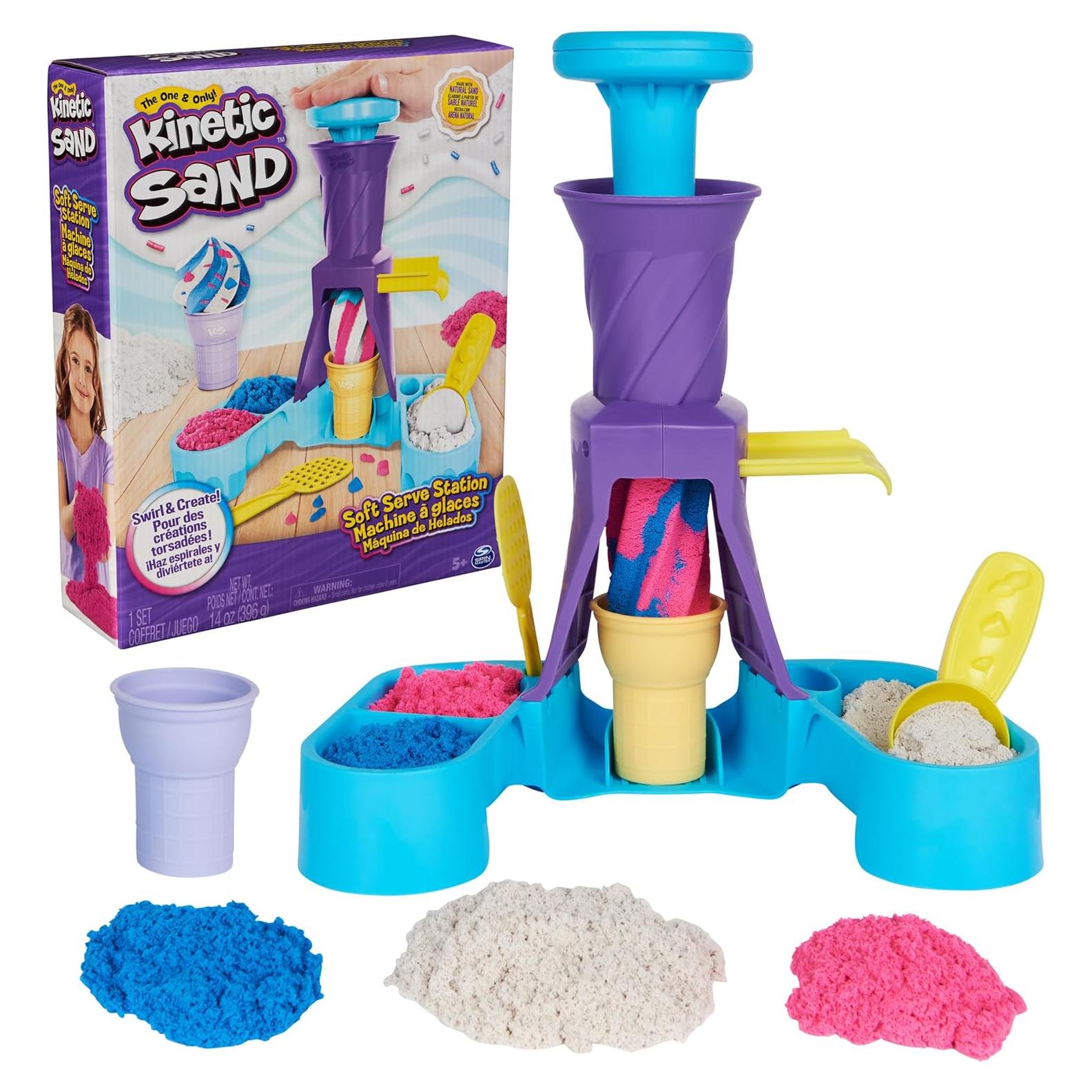 Kinetic Sand Estación de Helados 400g con Conos y Herramientas