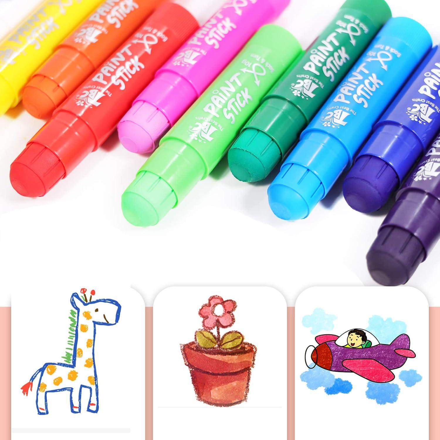 Palos de Pintura TBC 12 Colores Lavables No Tóxicos