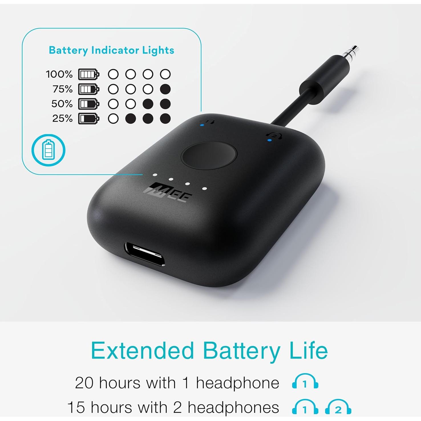 Adaptador Transmisor Bluetooth MEE audio Connect Air 2PK