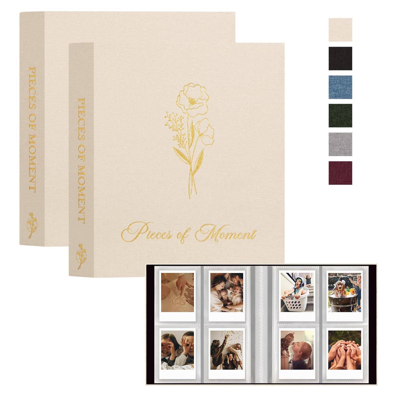 Álbum de Fotos Polaroid Lanpn Beige 2 Paquetes 208 Fotos 5x7.6 cm