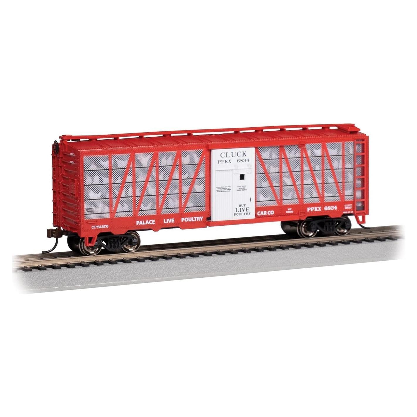 Carro de Transporte de Aves Bachmann HO #6834 Cluck Pollos