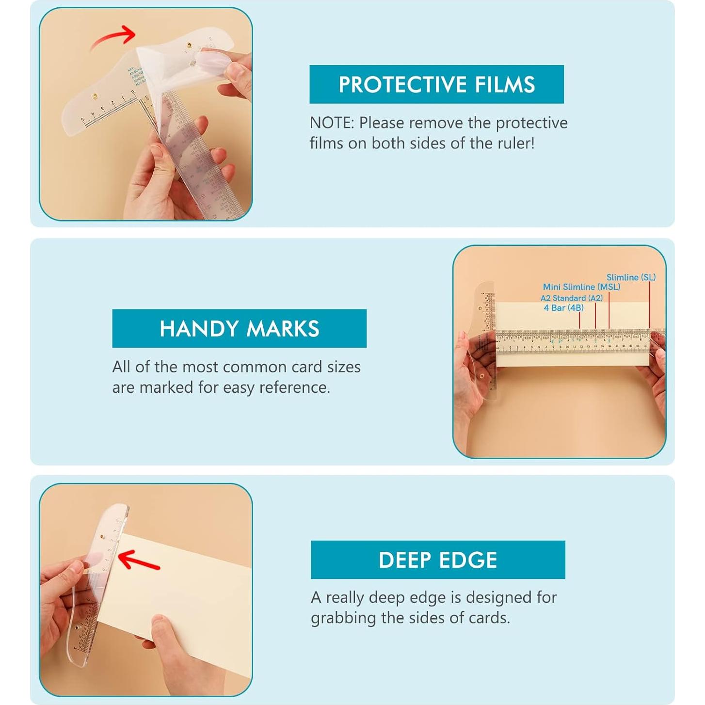 Regla T Acrílica Transparente 30 cm CYFUN DESIGN