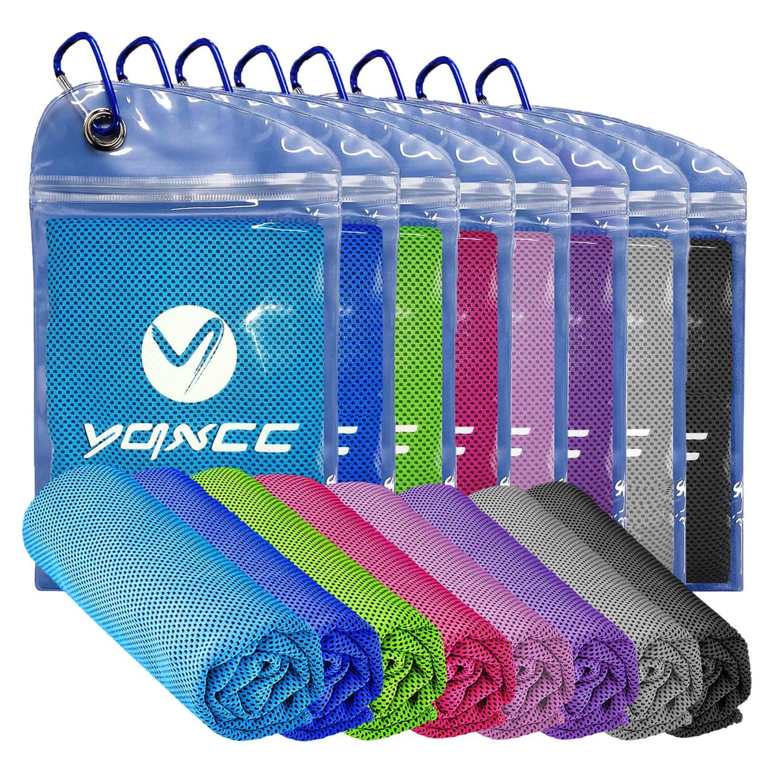 Toallas Enfriadoras YQXCC 8 Piezas Microfibra 119x30cm