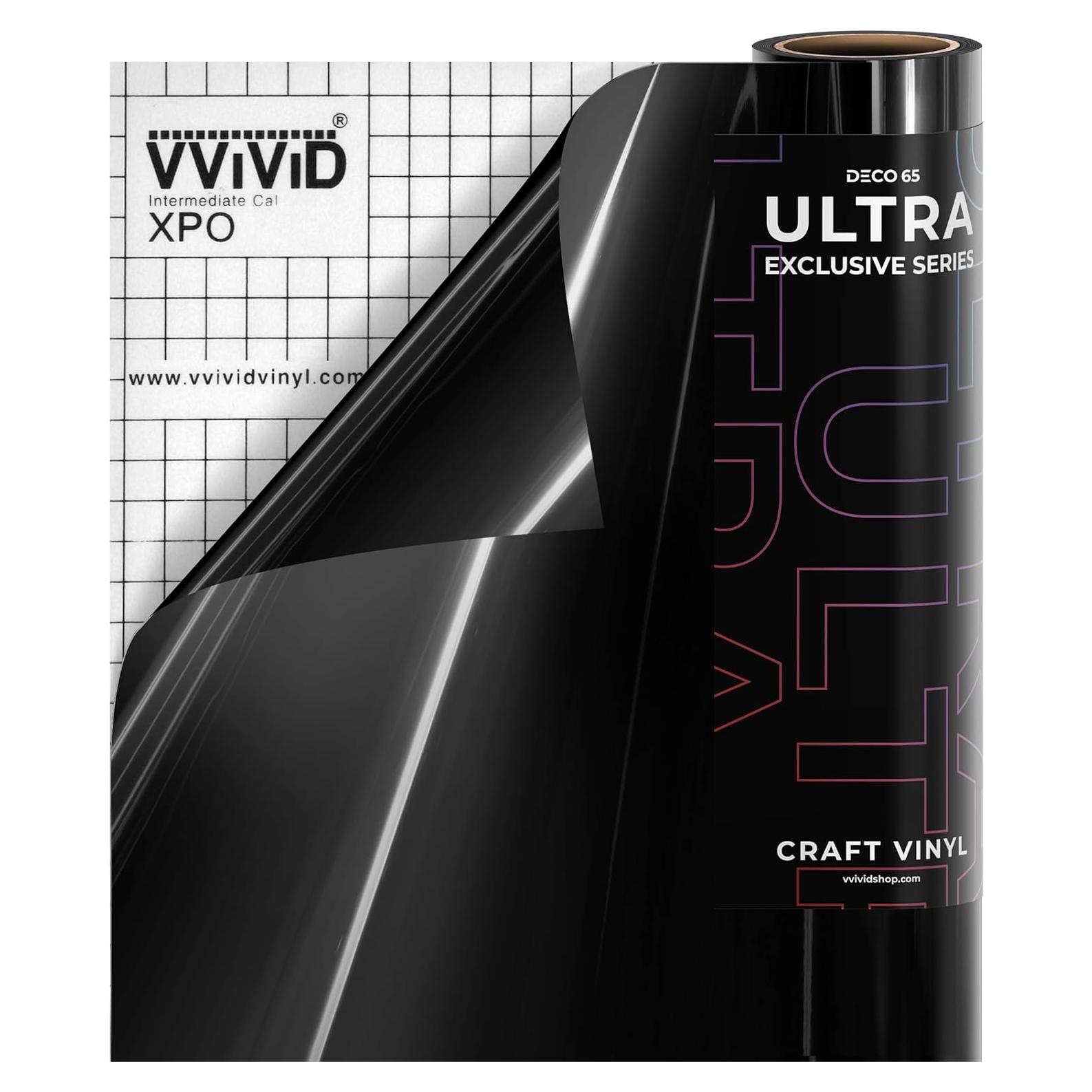 Vinilo para Manualidades VViViD DECO65 Negro Brillante 1.52m x 0.30m