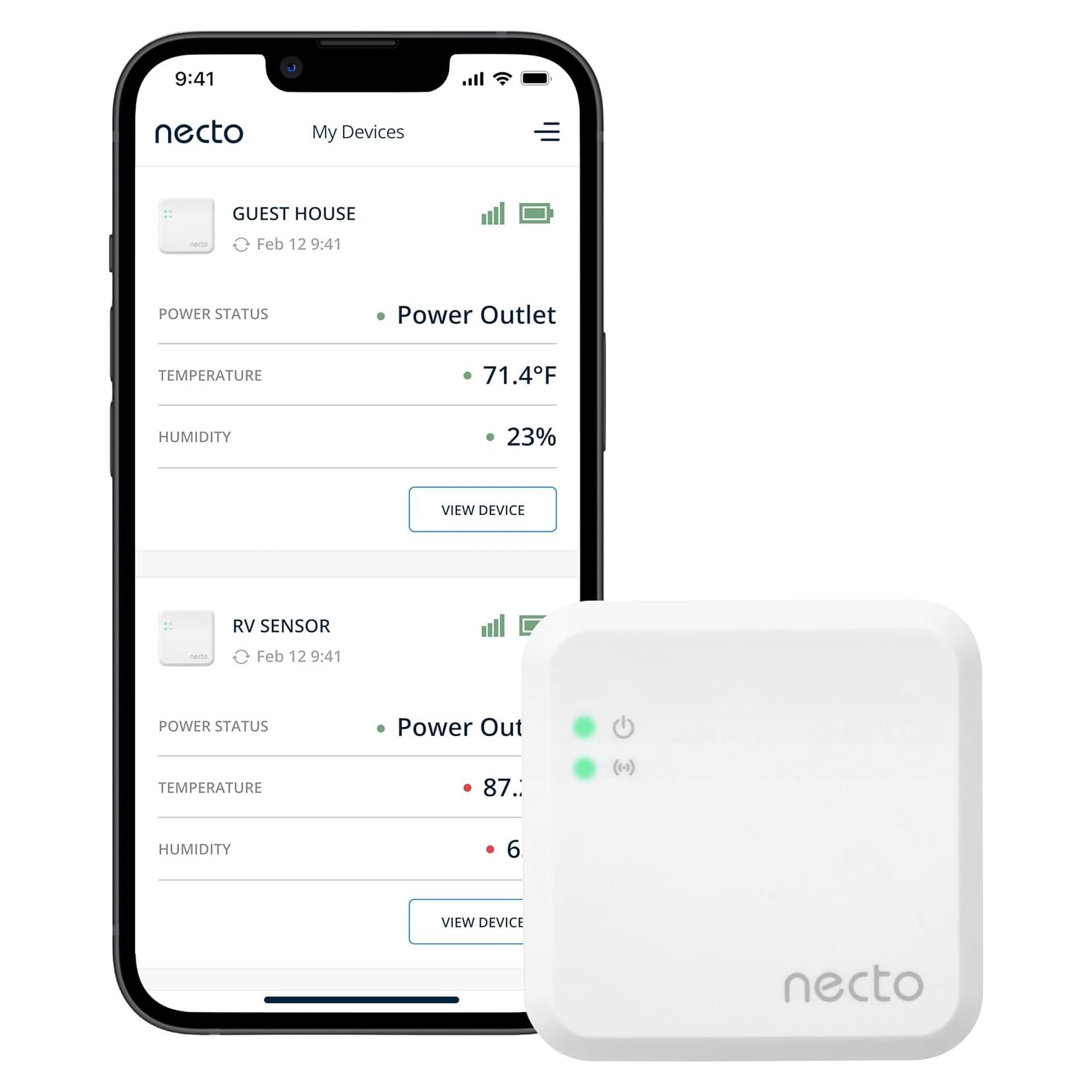 Monitor de Temperatura y Humedad Necto MS150 - 4G LTE