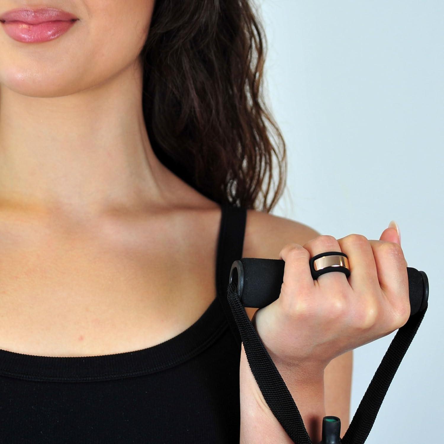 Protector de Silicona Rinfit para Anillo Inteligente Talla 6 Negro