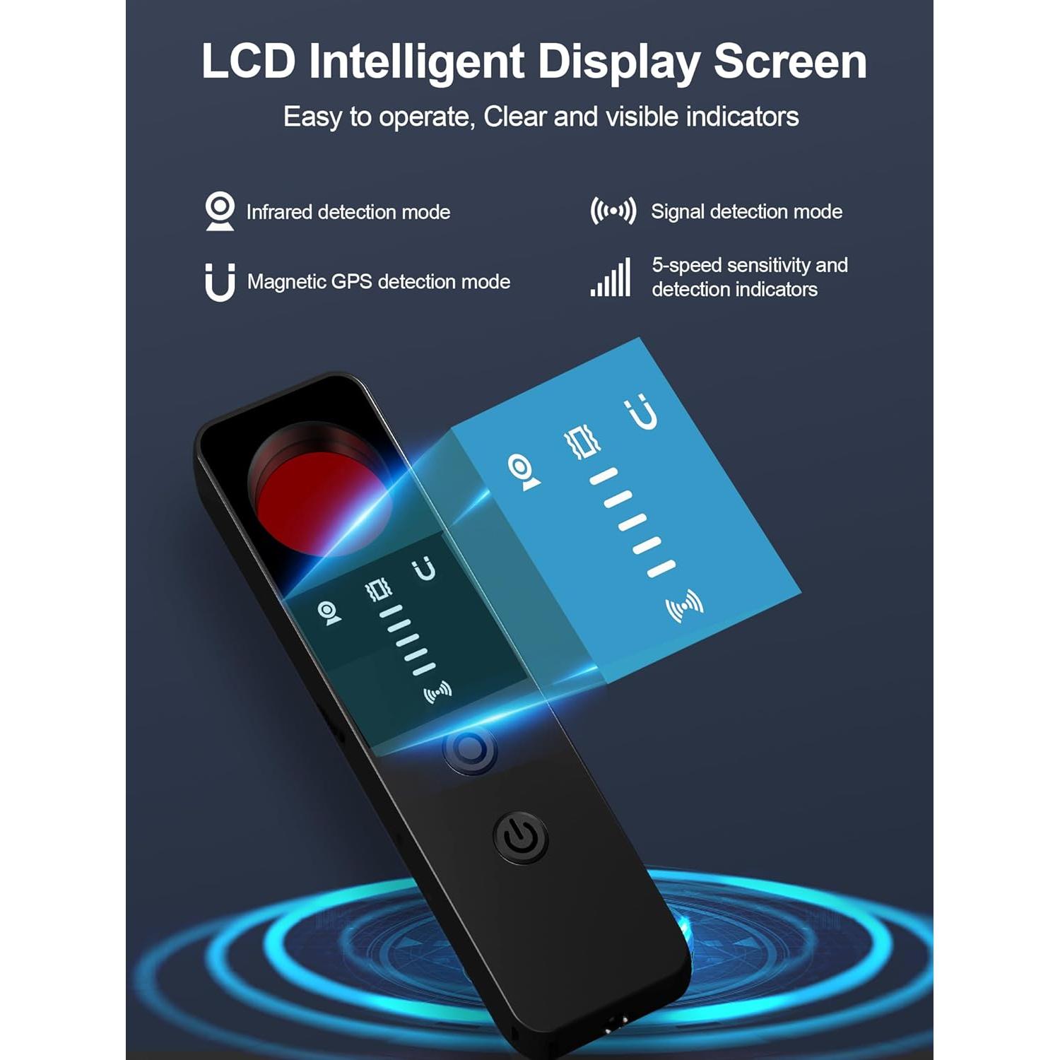 Detector de Cámaras Ocultas CountureMode G007 - Antirrobo y RF