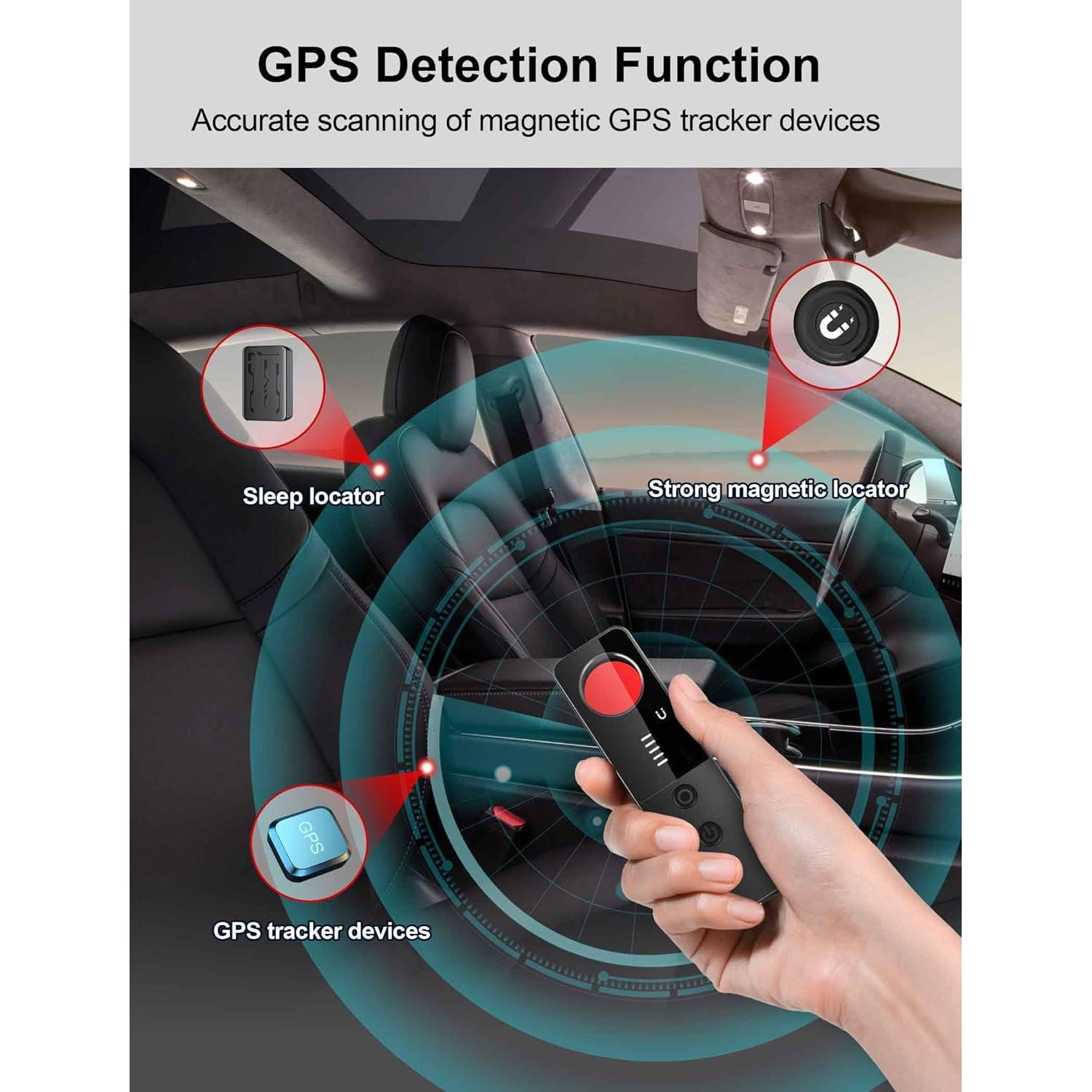 Detector de Cámaras Ocultas CountureMode G007 - Antirrobo y RF