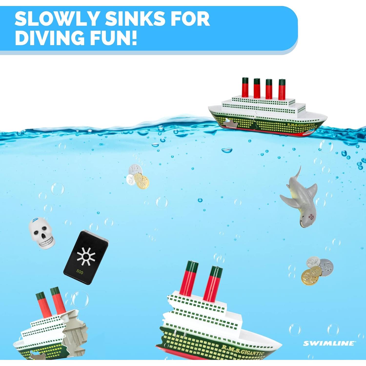 Juguete de Buceo Titanic Swimline - Barco Hundido y Tesoros