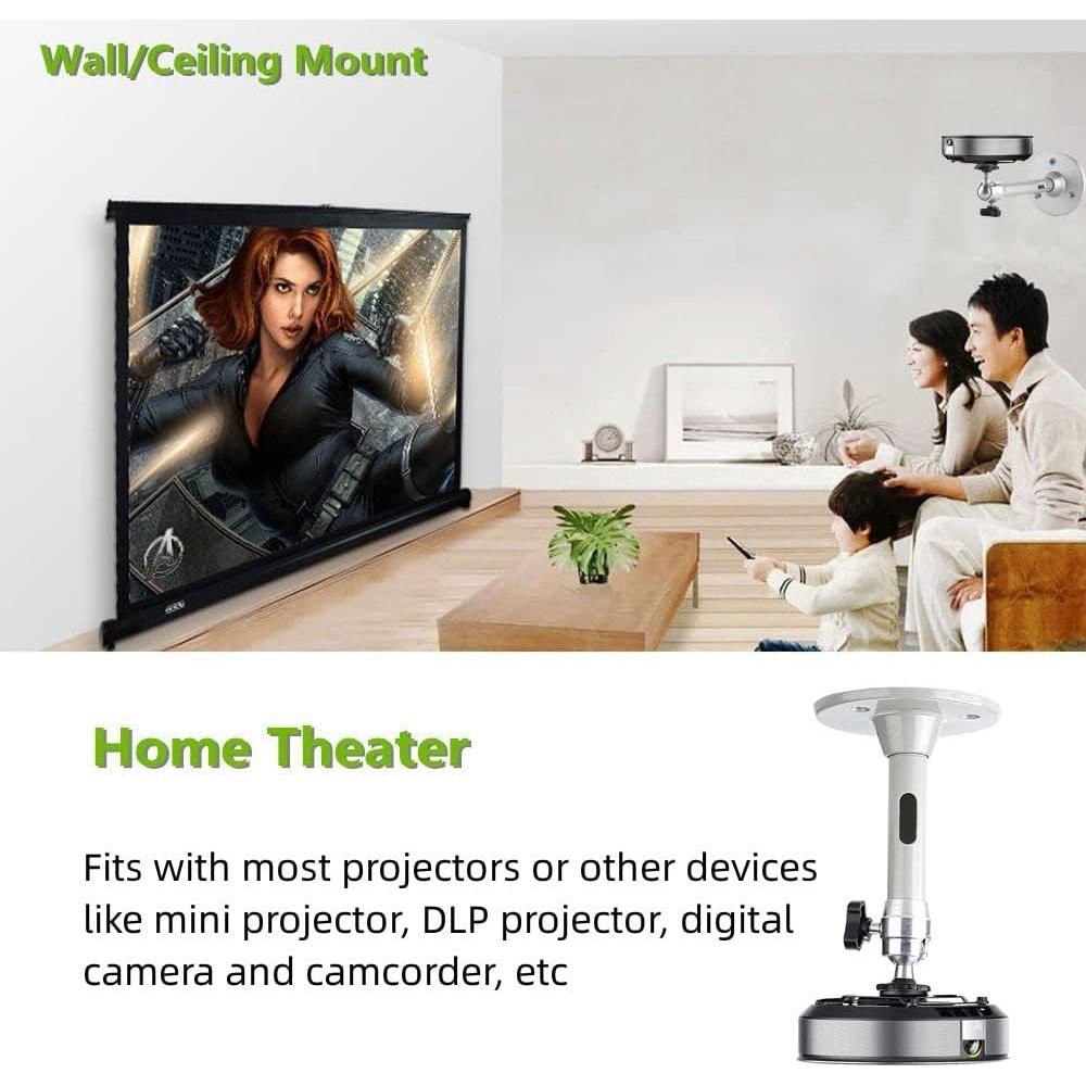 Soporte de Proyector Mini Boewill 135mm Rotatable 360° Gris