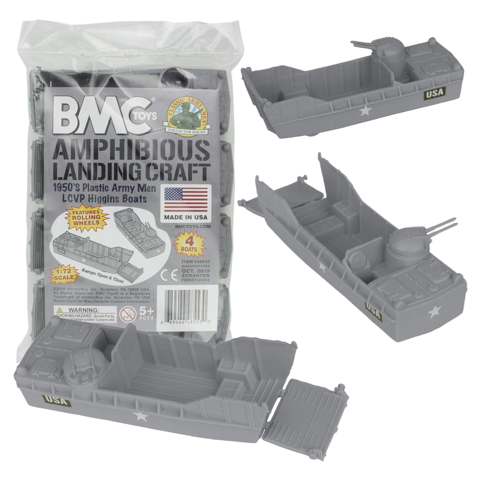Barcos de Plástico BMC Classic Marx Landing Craft 4pcs
