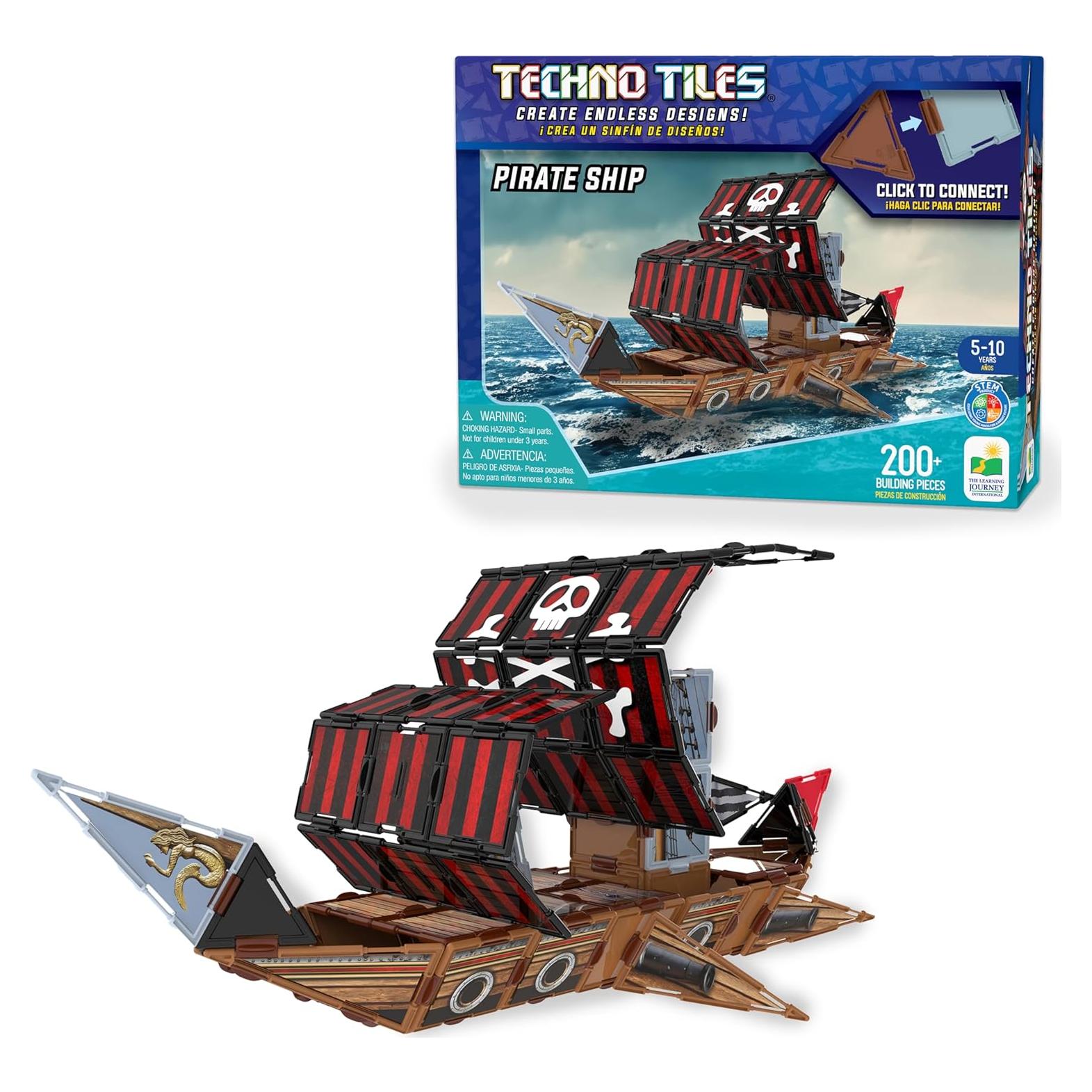 Azulejos Tecnológicos Barco Pirata - 200 Piezas STEM 5-10 Años