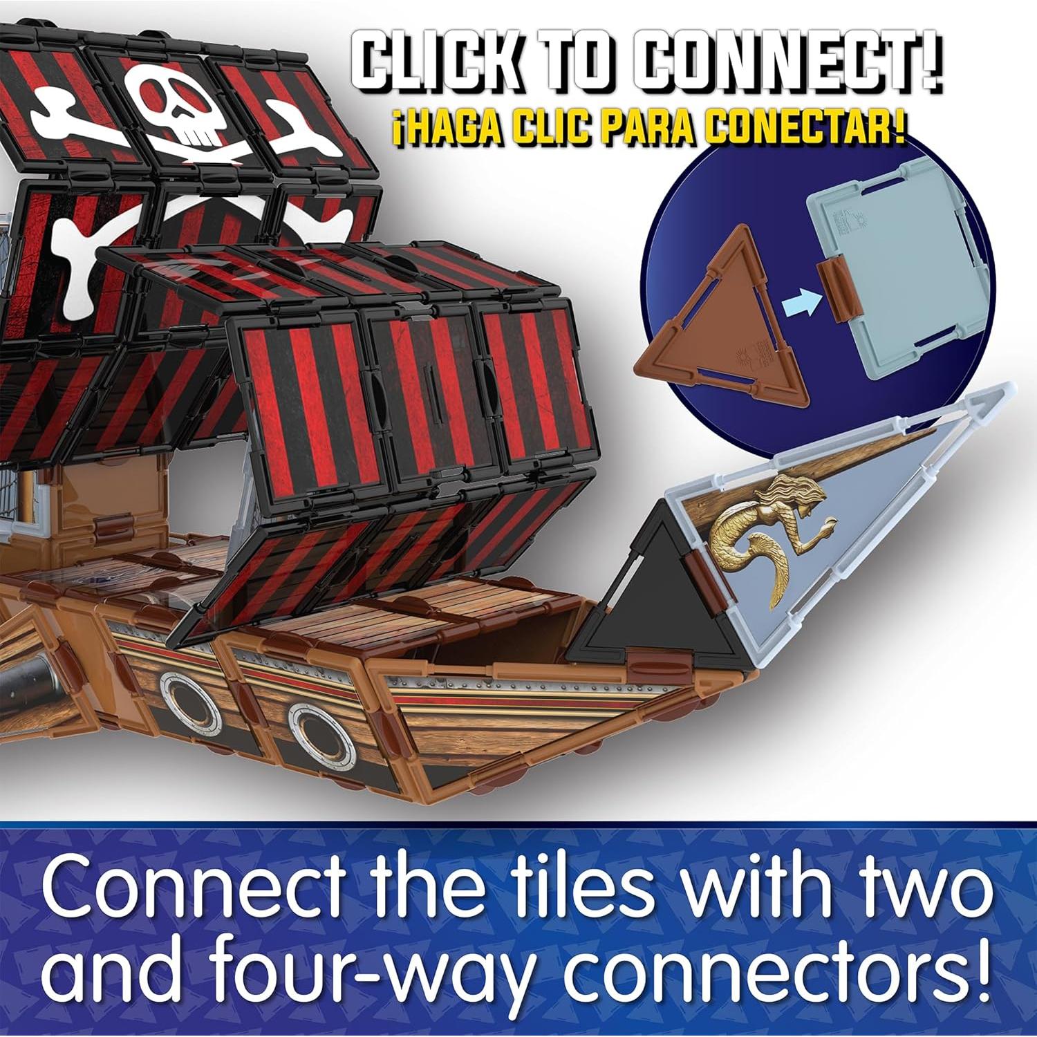 Azulejos Tecnológicos Barco Pirata - 200 Piezas STEM 5-10 Años