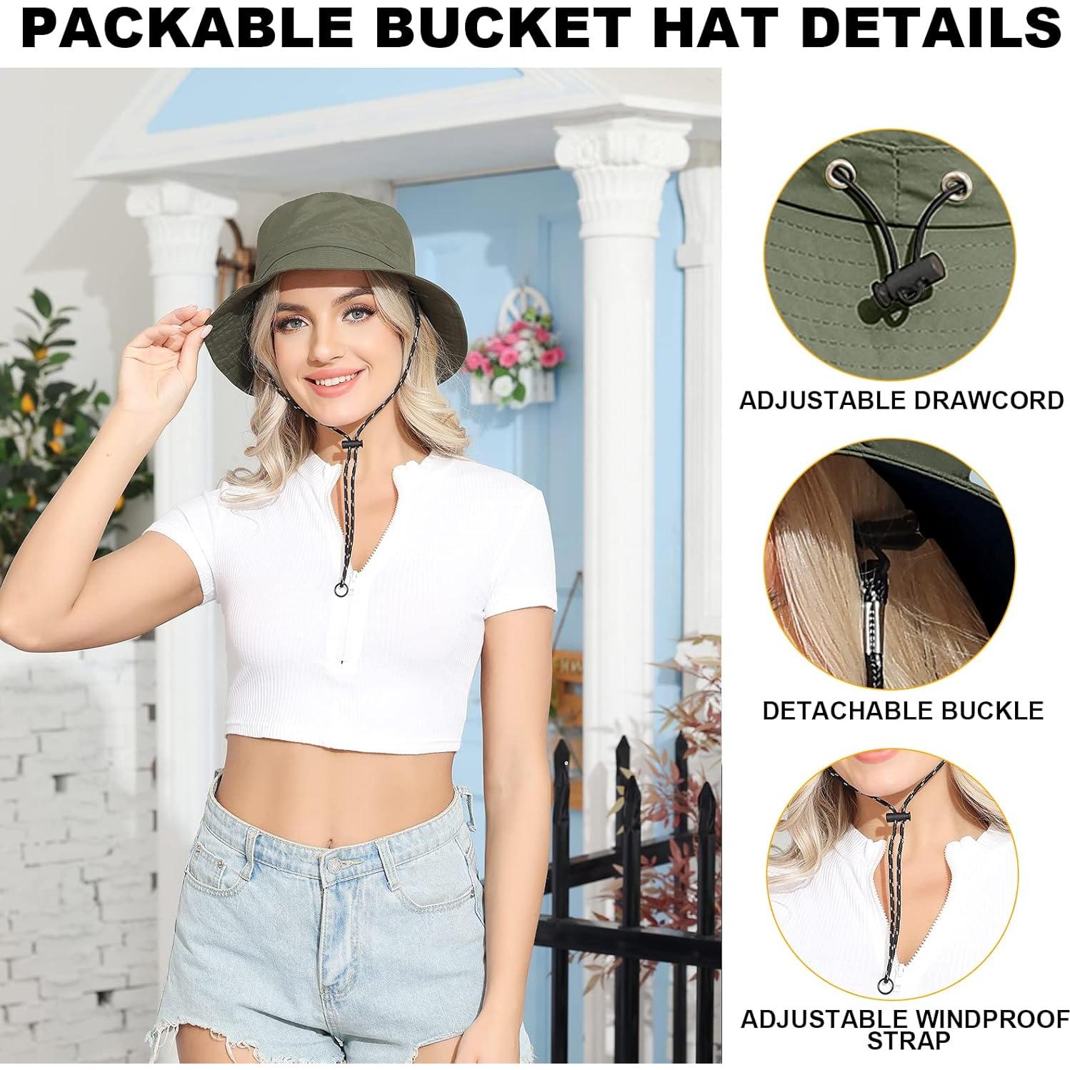 Sombrero de Cubo Plegable Impermeable UV Otra Opción Verde Militar