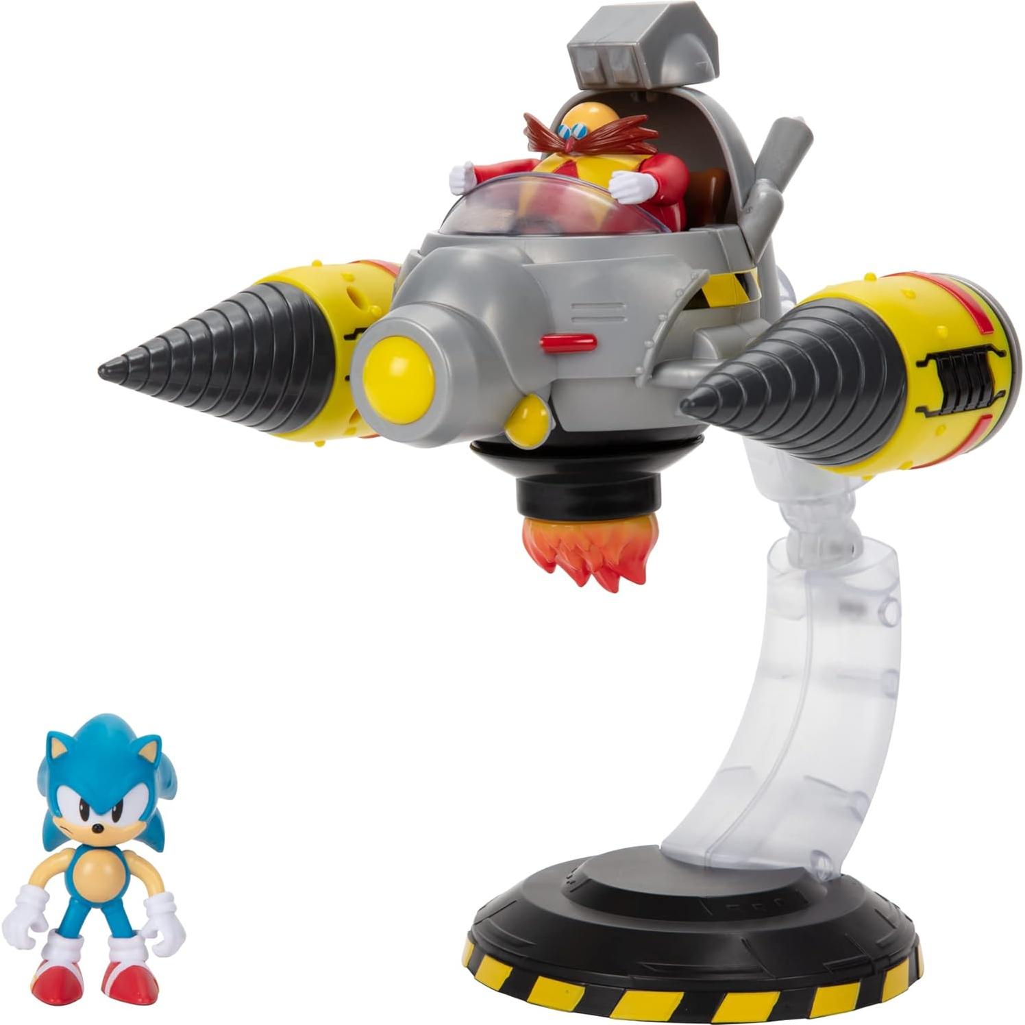 Conjunto de Batalla Egg Mobile Sonic + Dr. Eggman 14 Piezas