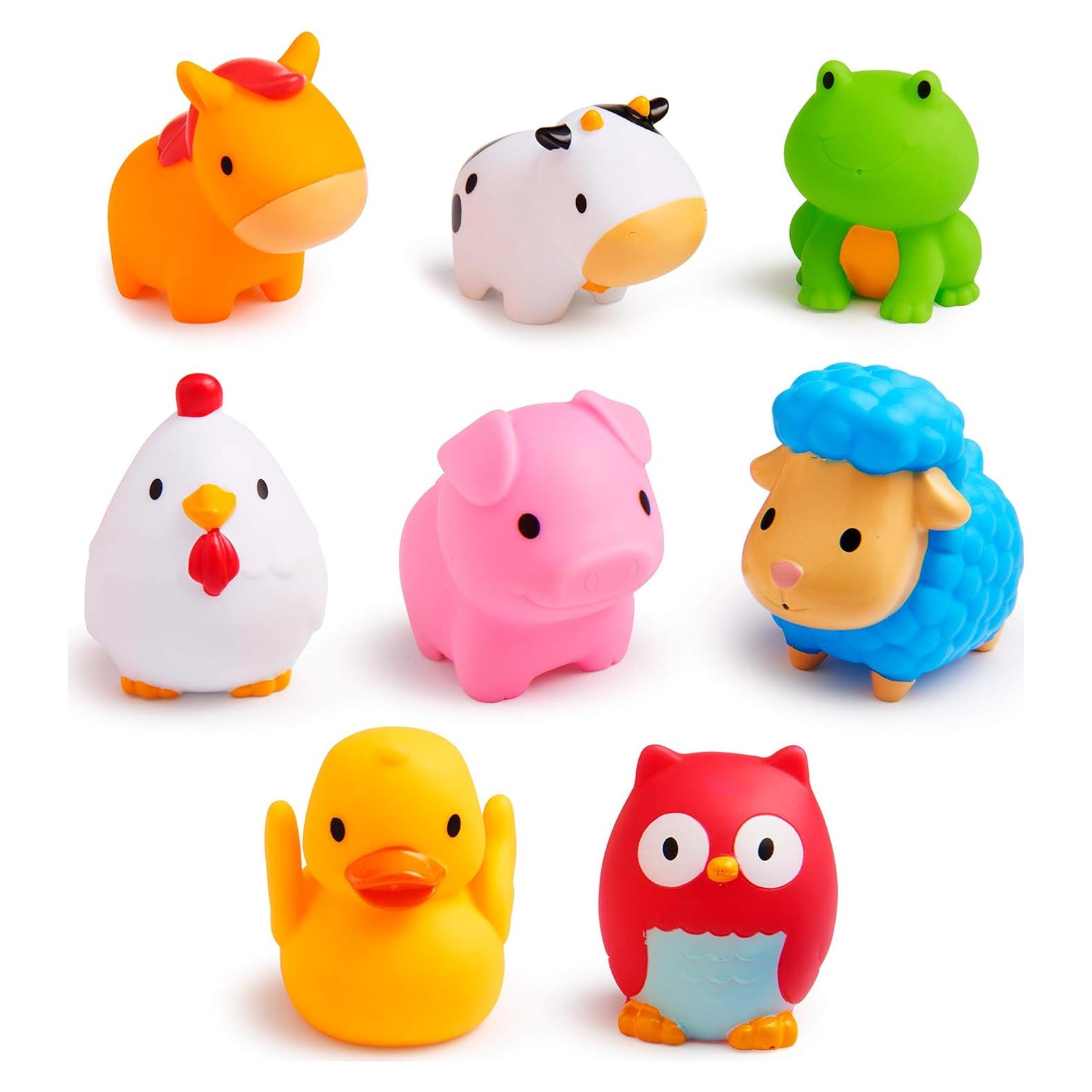 Juguetes de baño Munchkin 8 piezas animales de granja
