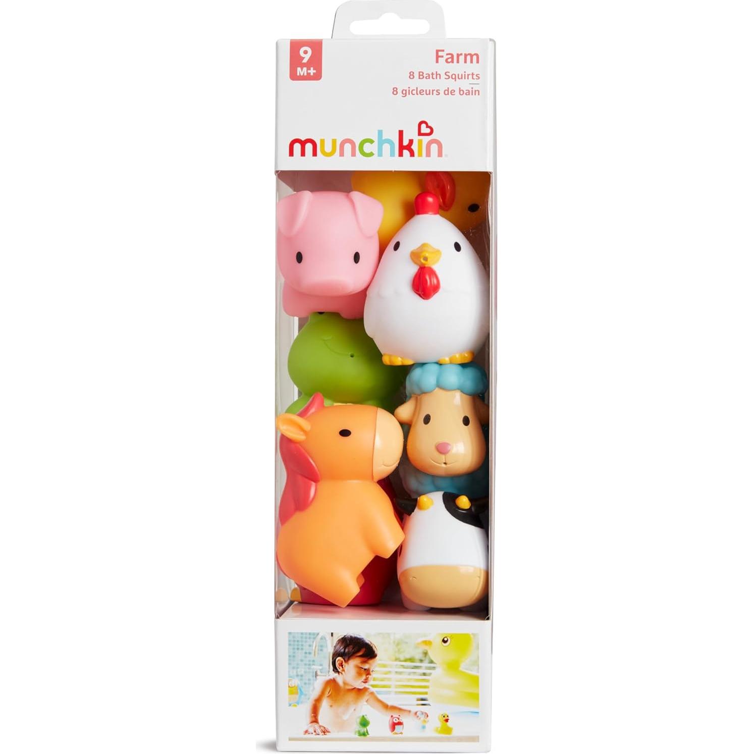 Juguetes de baño Munchkin 8 piezas animales de granja