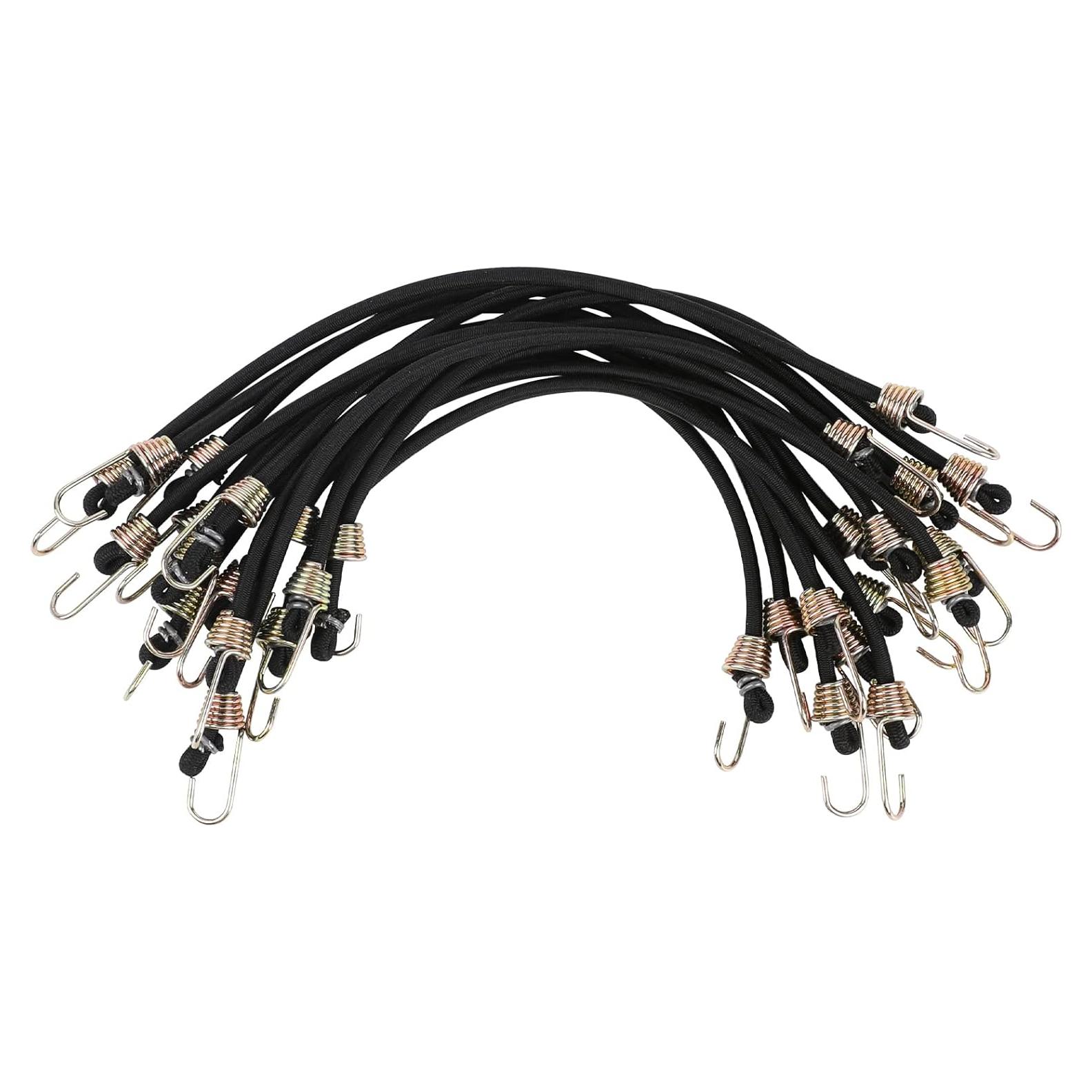 Paquete de 15 Cuerdas Bungee KALIONE 25.4 cm Alta Resistencia