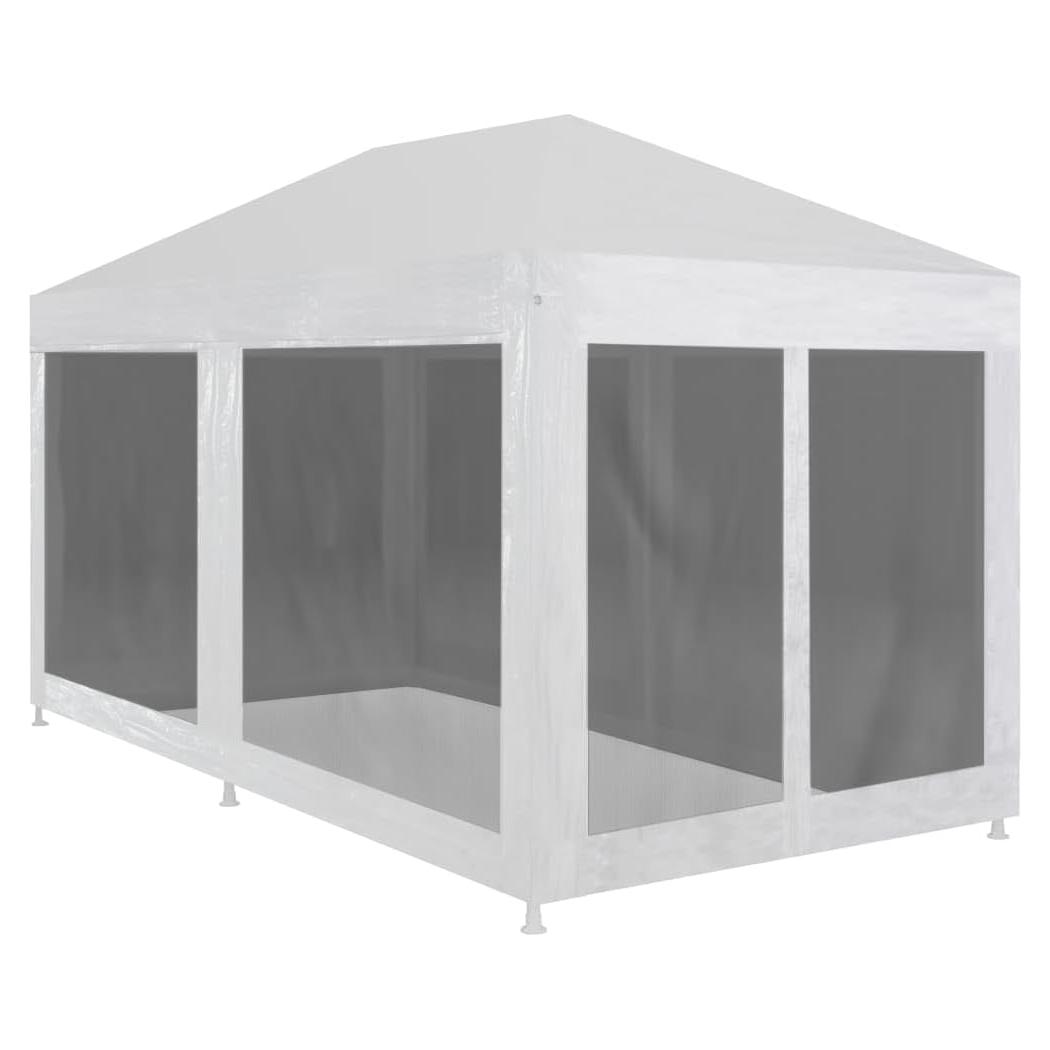 Carpa de Fiesta YELWHI 6m x 3m con 6 Paredes de Malla