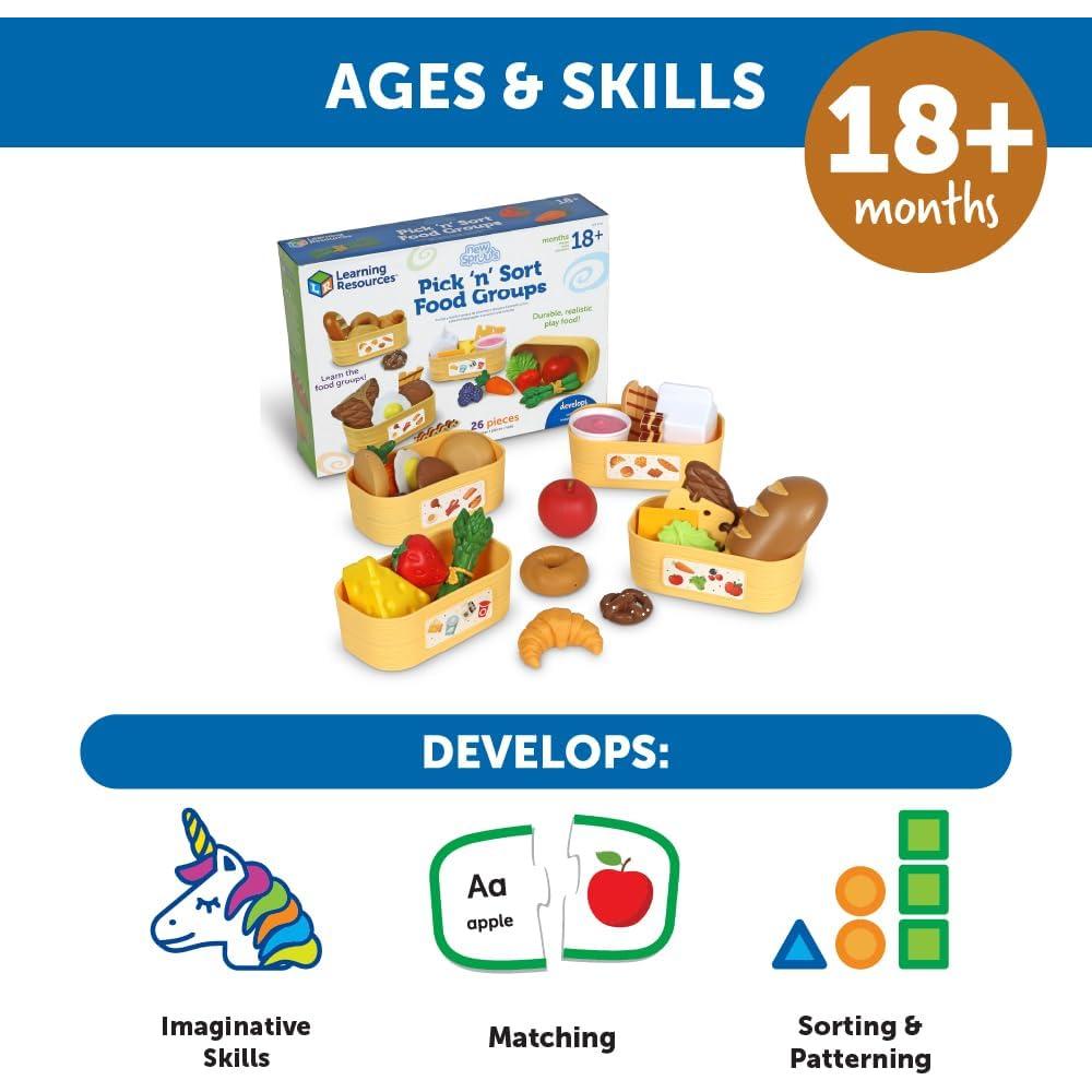 Juego de Alimentos New Sprouts Learning Resources 26 Piezas