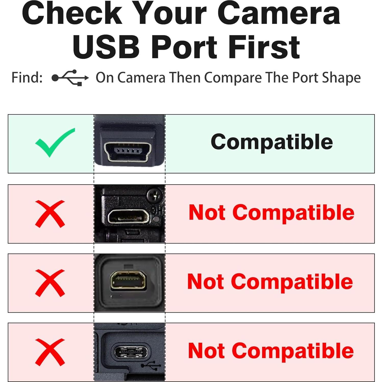 Cable Mini USB AGVEE IFC-400PCU 1m Rojo para Canon DSLR