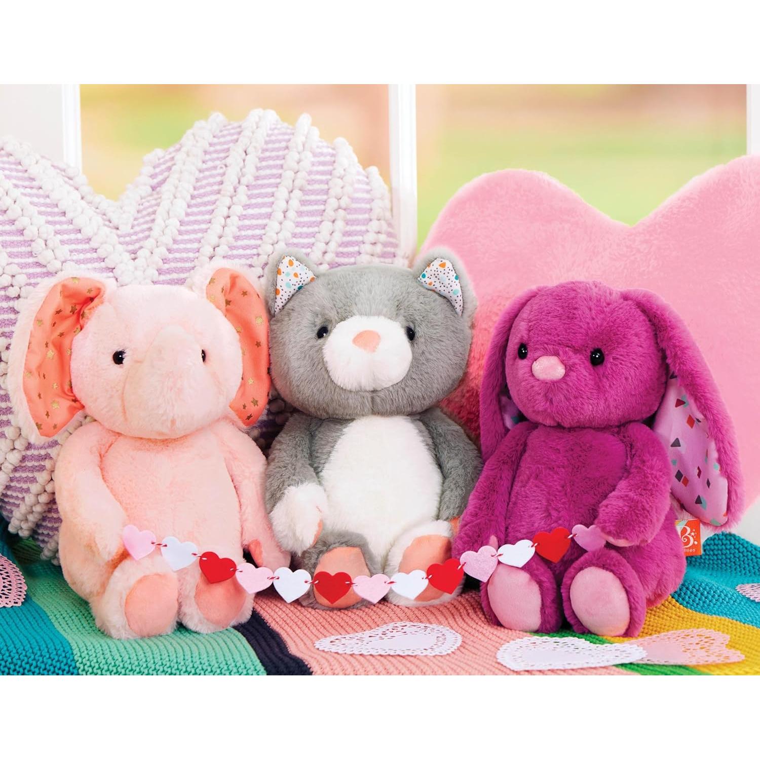 Gato de Peluche B. toys Cosmo Nublado 30 cm Gris y Blanco