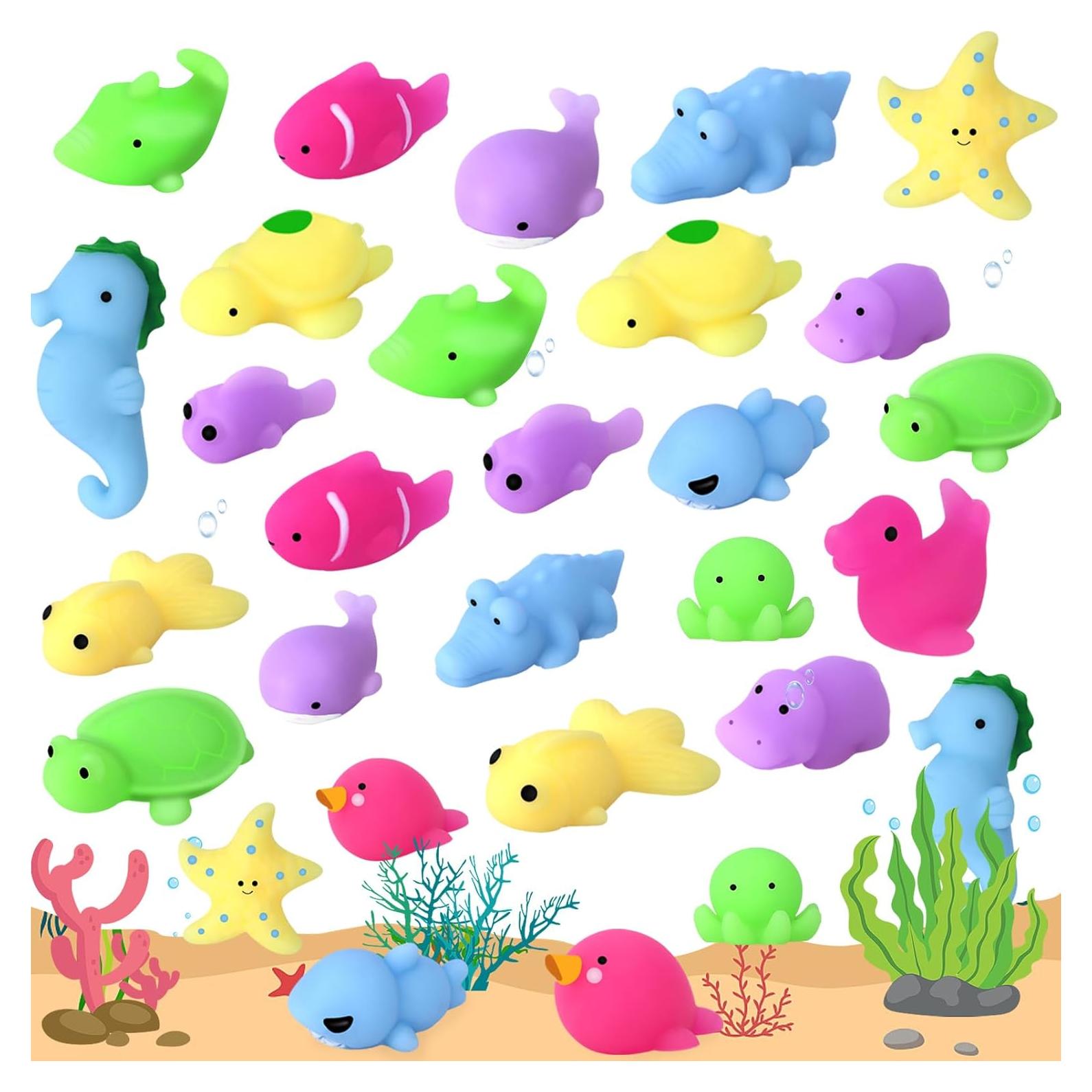 30 Pcs Juguetes Squishies POKONBOY Animales Marinos