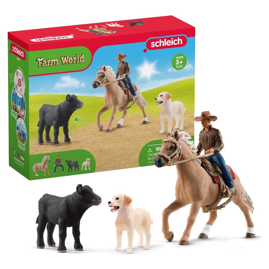 Juguete de Rodeo Schleich - Aventuras de Monta Occidental