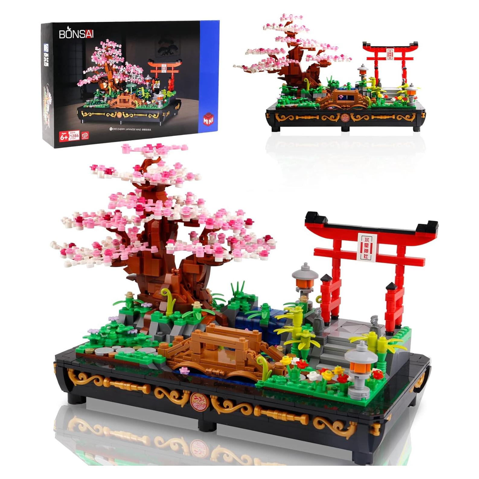 Conjunto de Construcción Bonsái Sakura 1286 PCS B&LHCX