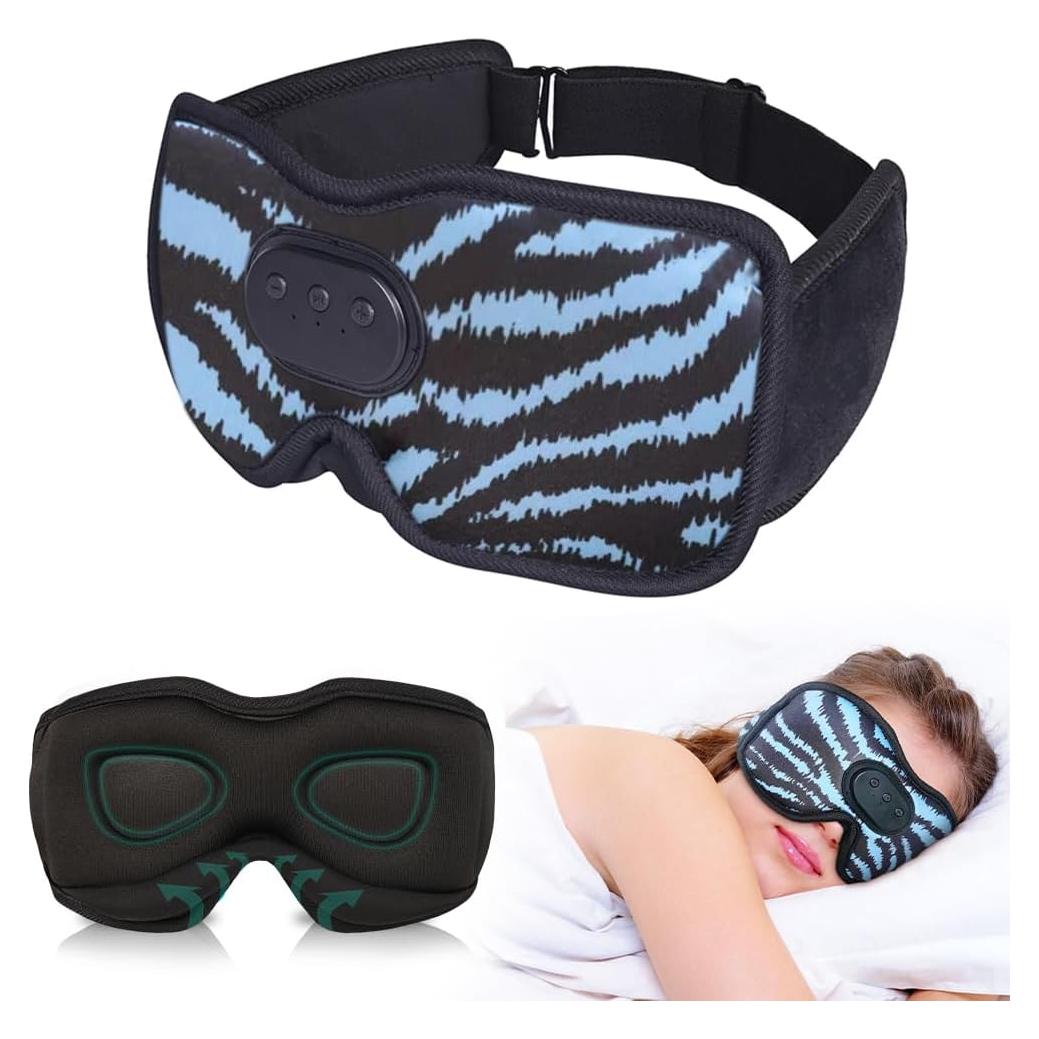 Máscara de Ojos Bluetooth SYPVRY 3D con Auriculares Inalámbricos