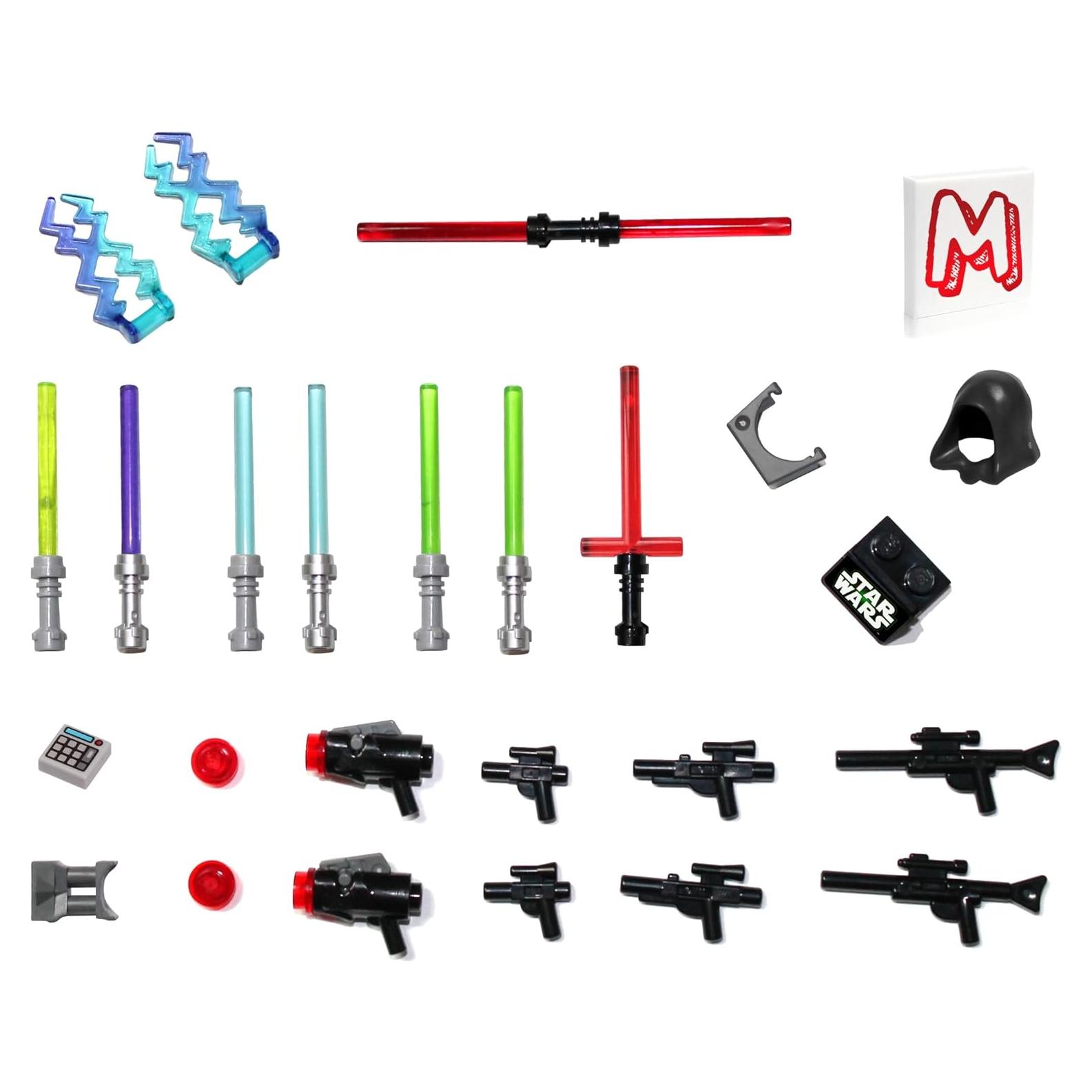 Accesorios LEGO Star Wars - 8 Sables de Luz y Blasters