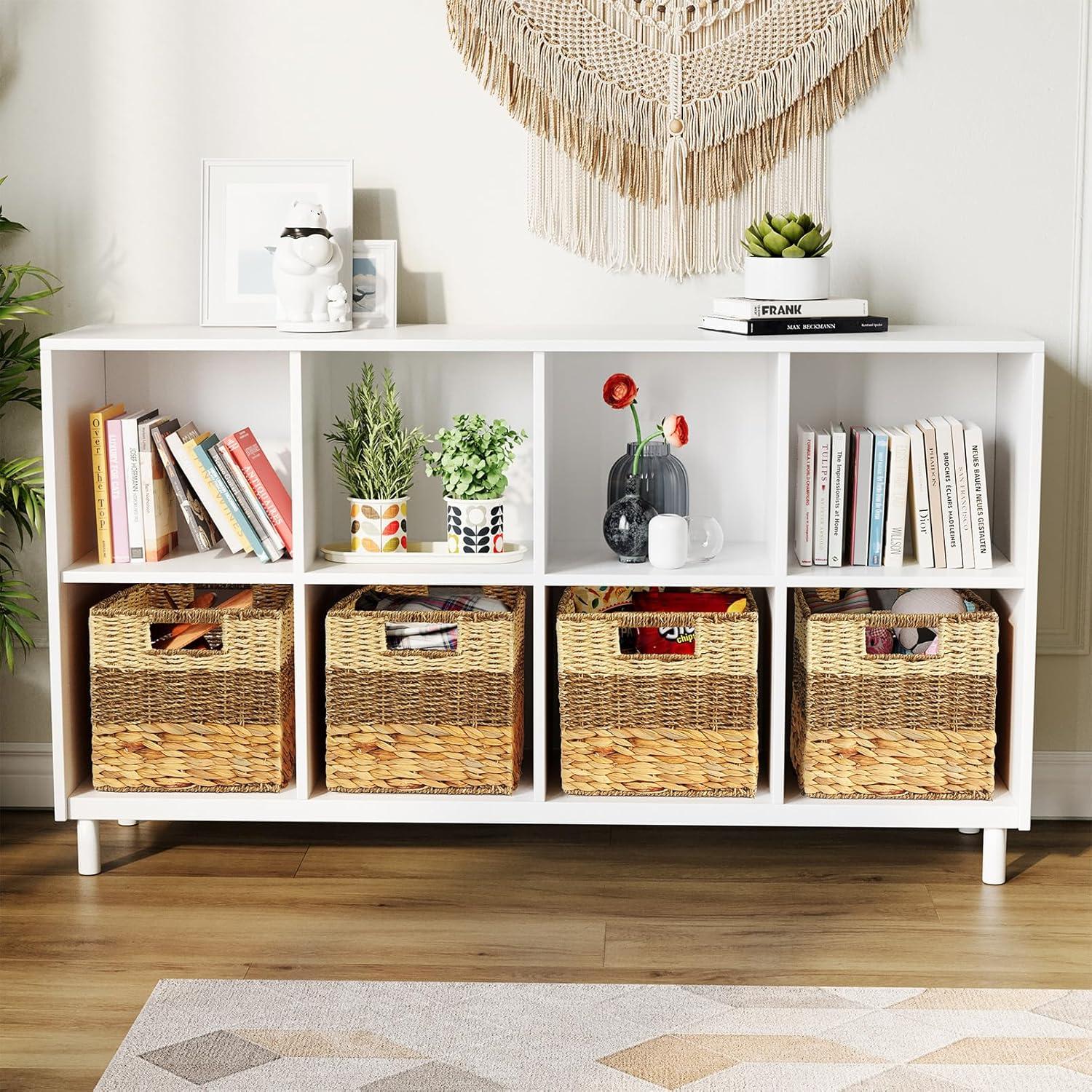 Canastas de Mimbre SpaceAid 4 Pack 26.67 cm Diseño 3 Patrones