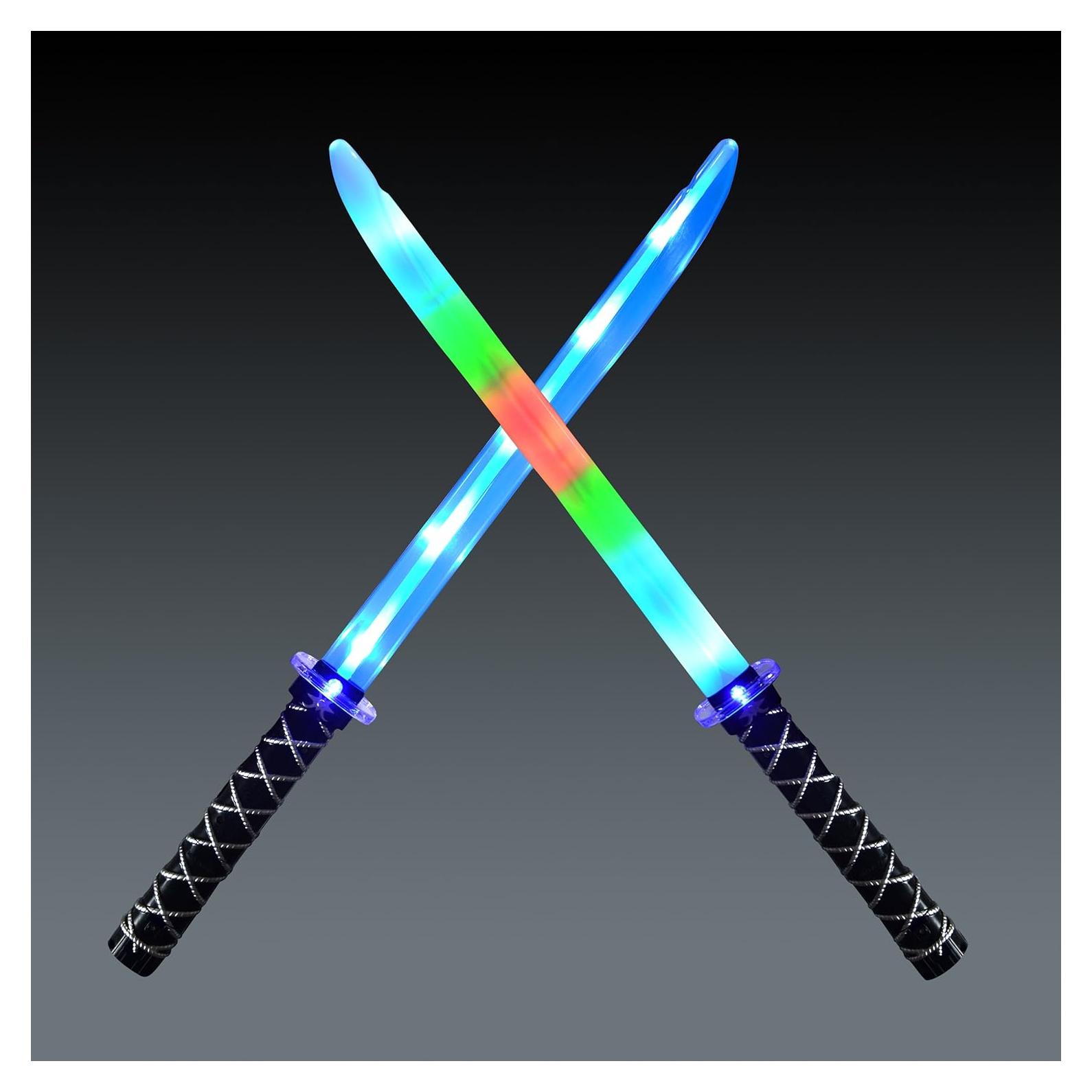 Espadas Ninja LED Joyin - 2 Paquetes con Sonido y Luz