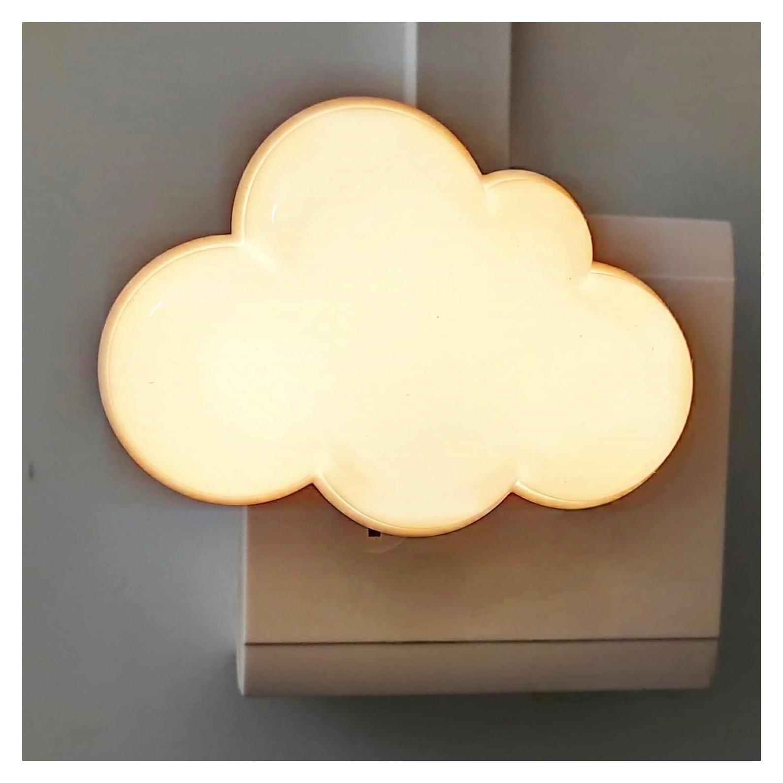 Luz Nocturna LED Ausaye Nube Enchufable con Sensor 0.5W