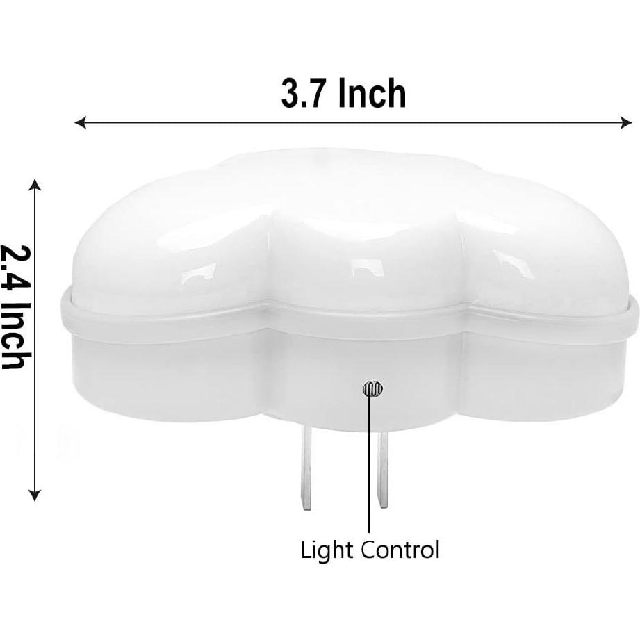 Luz Nocturna LED Ausaye Nube Enchufable con Sensor 0.5W