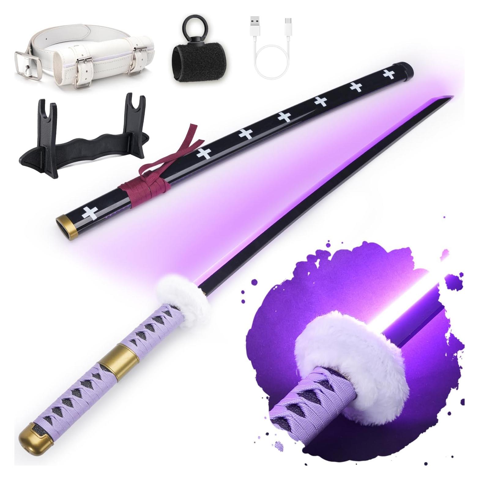 Espada Iluminada RENGENG 101,6 cm Recargable con Soporte