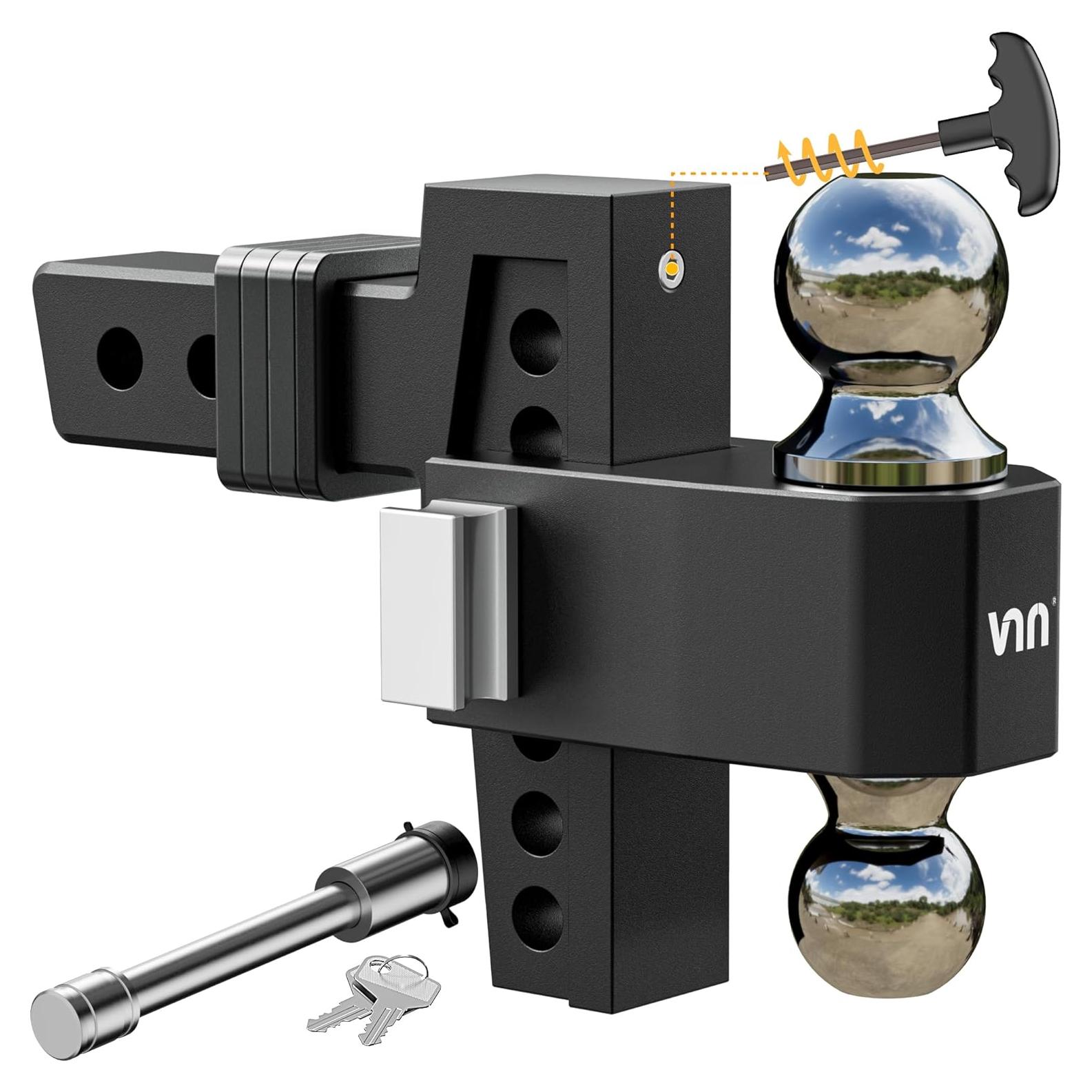 Enganche Ajustable Doble Bola VNN 6" para Receptor 2" 6803.89 kg