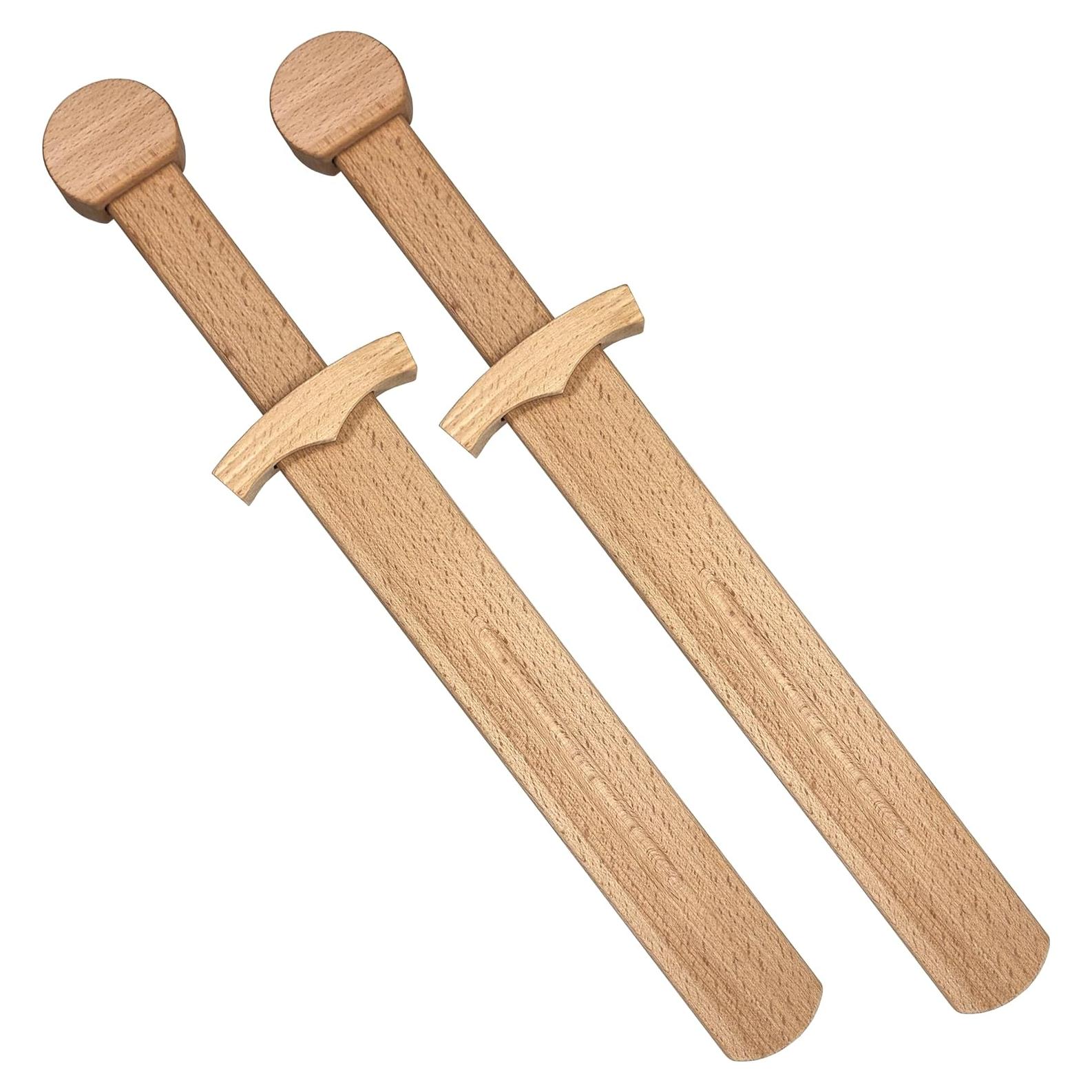 Espada de Juguete de Madera La Aventura Te Espera 43 cm - Set de 2