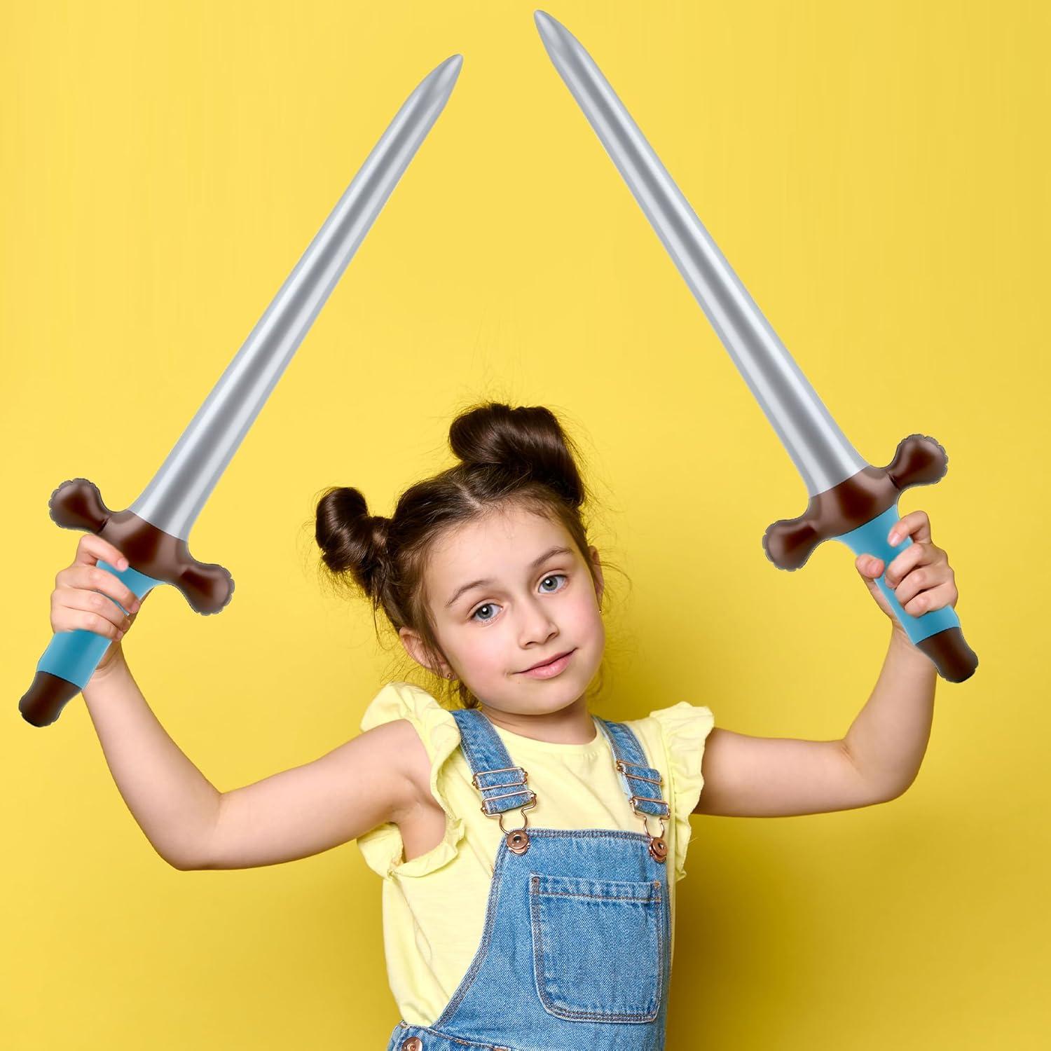 Paquete de 30 Espadas Inflables 60 cm Fahacop para Fiestas