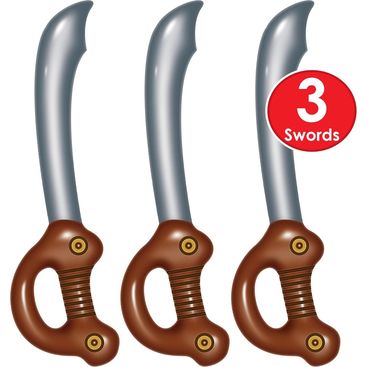 Paquete de 3 Espadas Inflables Beistle 60,96 cm