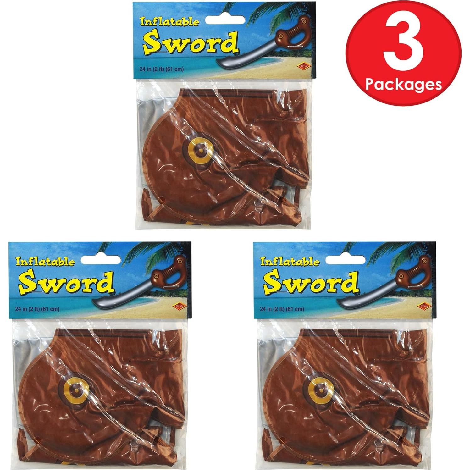 Paquete de 3 Espadas Inflables Beistle 60,96 cm