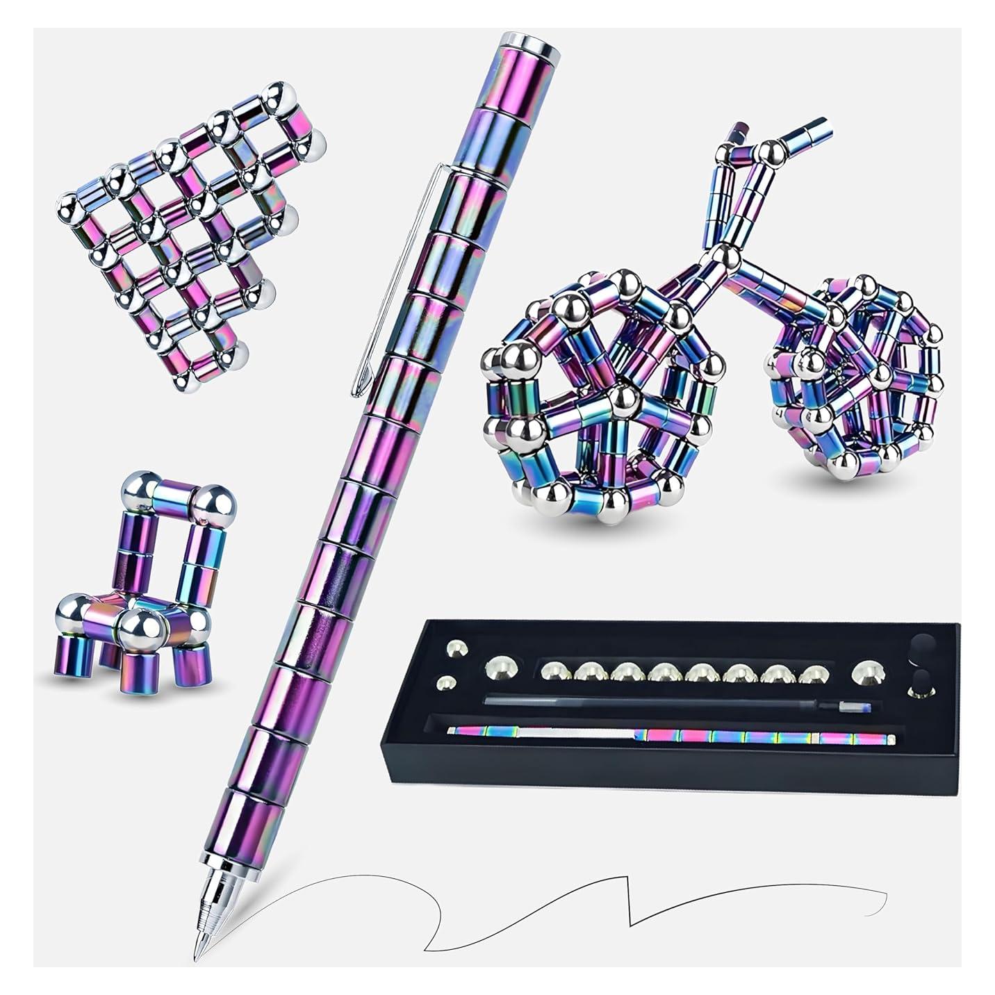 Bolígrafo Magnético Antiestrés 1666 Azul Multifuncional