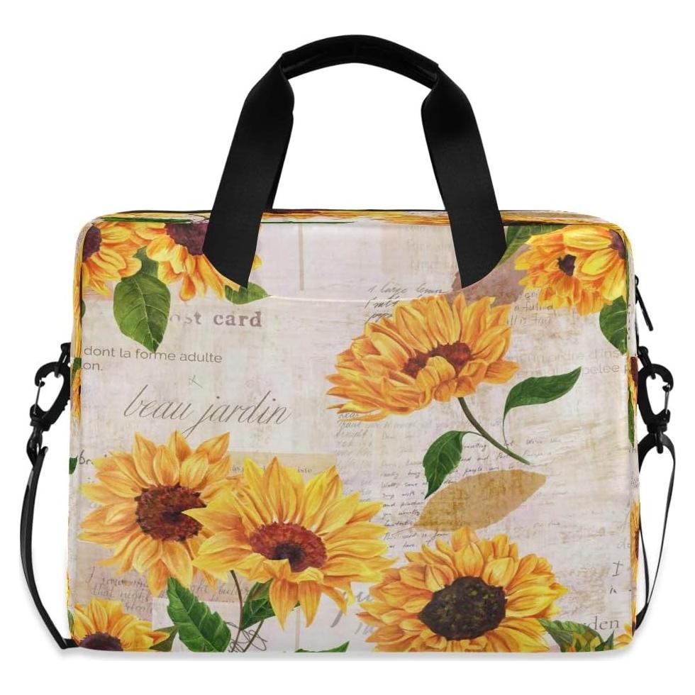 Funda para Laptop Yulife Girasol 40x7.5x30 cm 16" Unisex