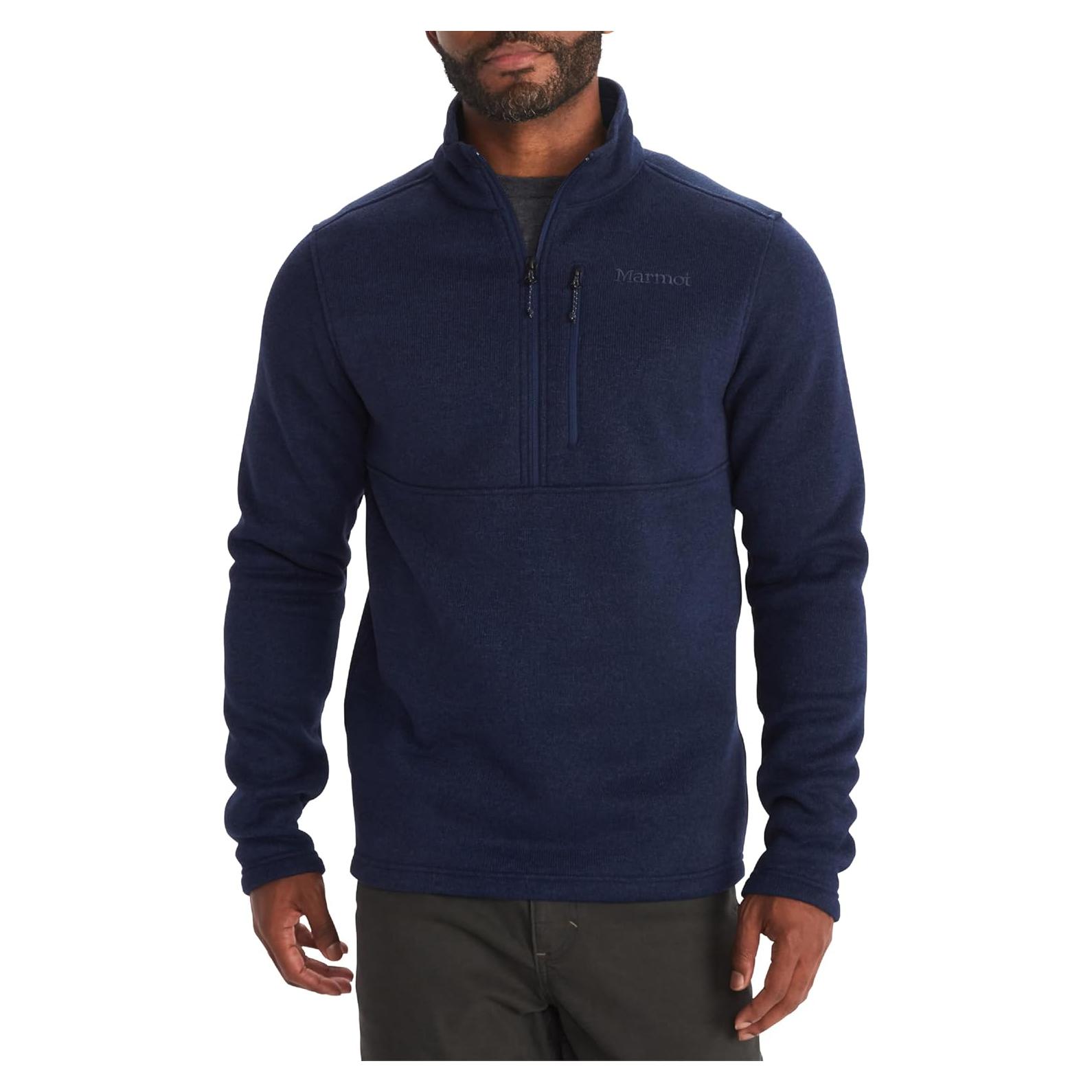 Suéter Polar Hombre Marmot Drop Line 1/2 Zip Navy 2975