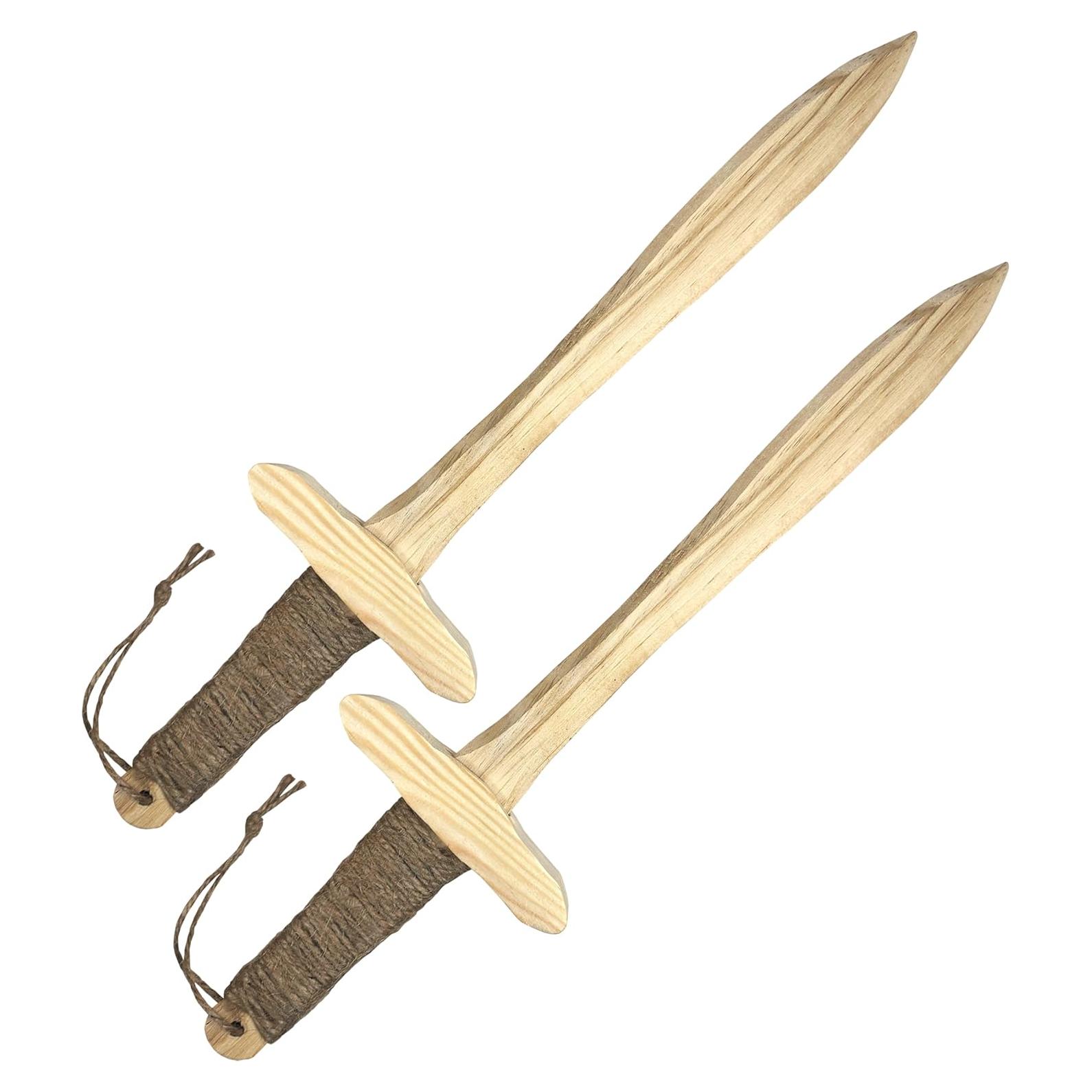 Espadas de Juguete de Madera La Aventura Te Espera - 2 Unidades