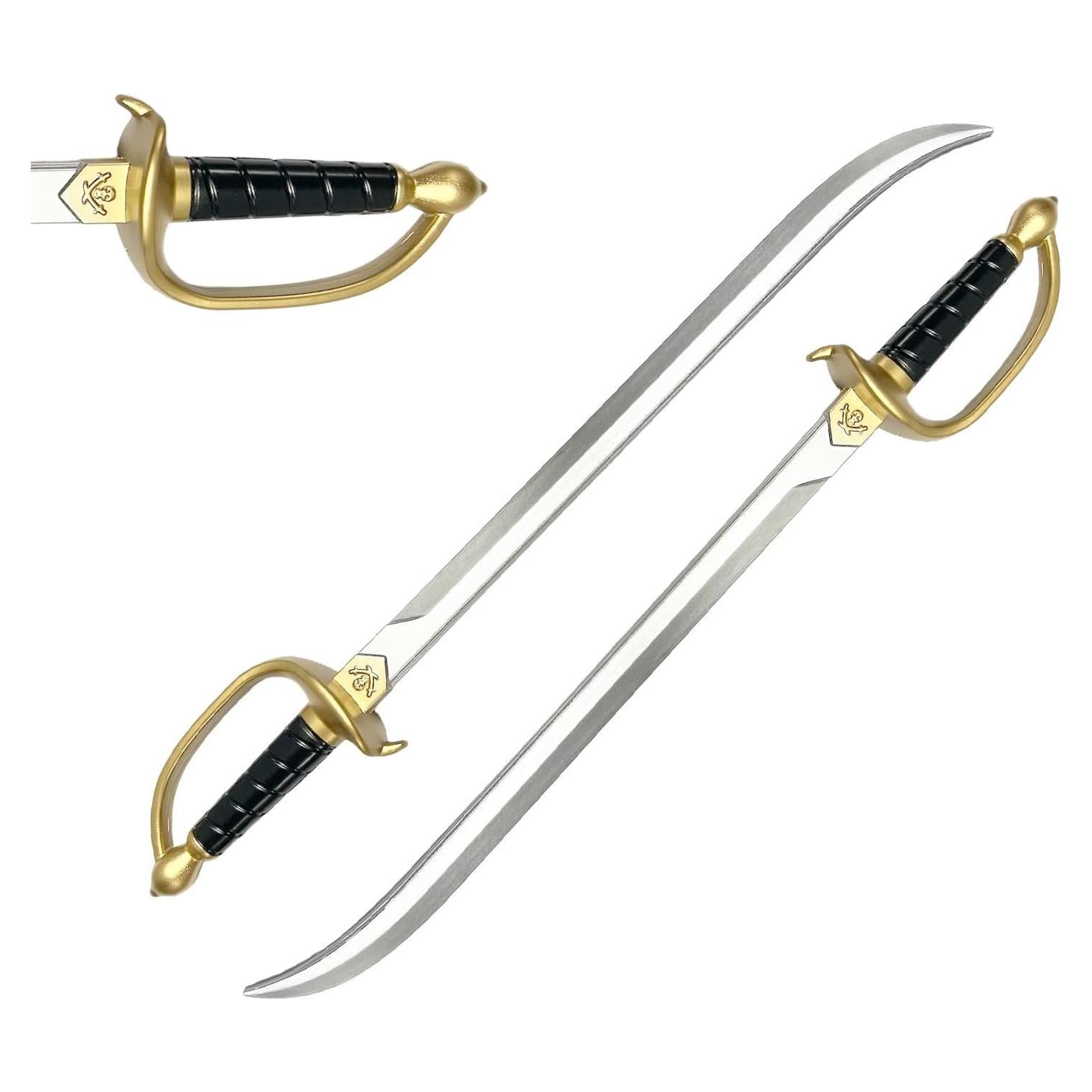 Juego de Espadas Pirata Cutlass de Espuma 76 cm - 2 Unidades
