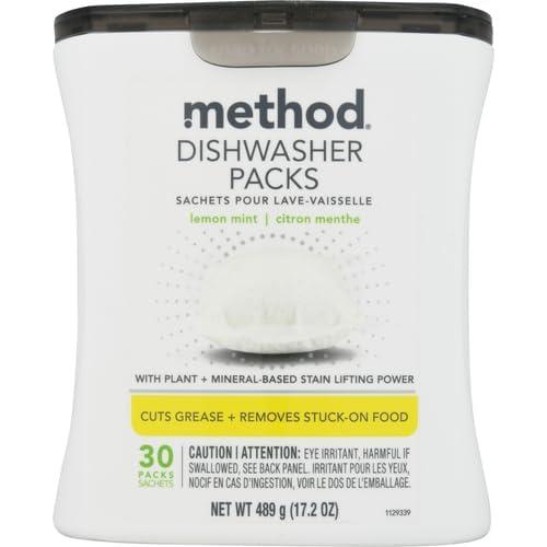 Detergente para Lavavajillas Method Menta de Limón 30 Paquetes