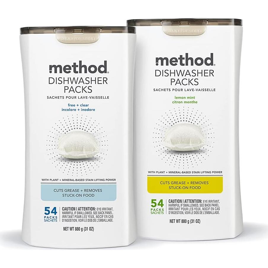 Detergente para Lavavajillas Method Menta de Limón 30 Paquetes